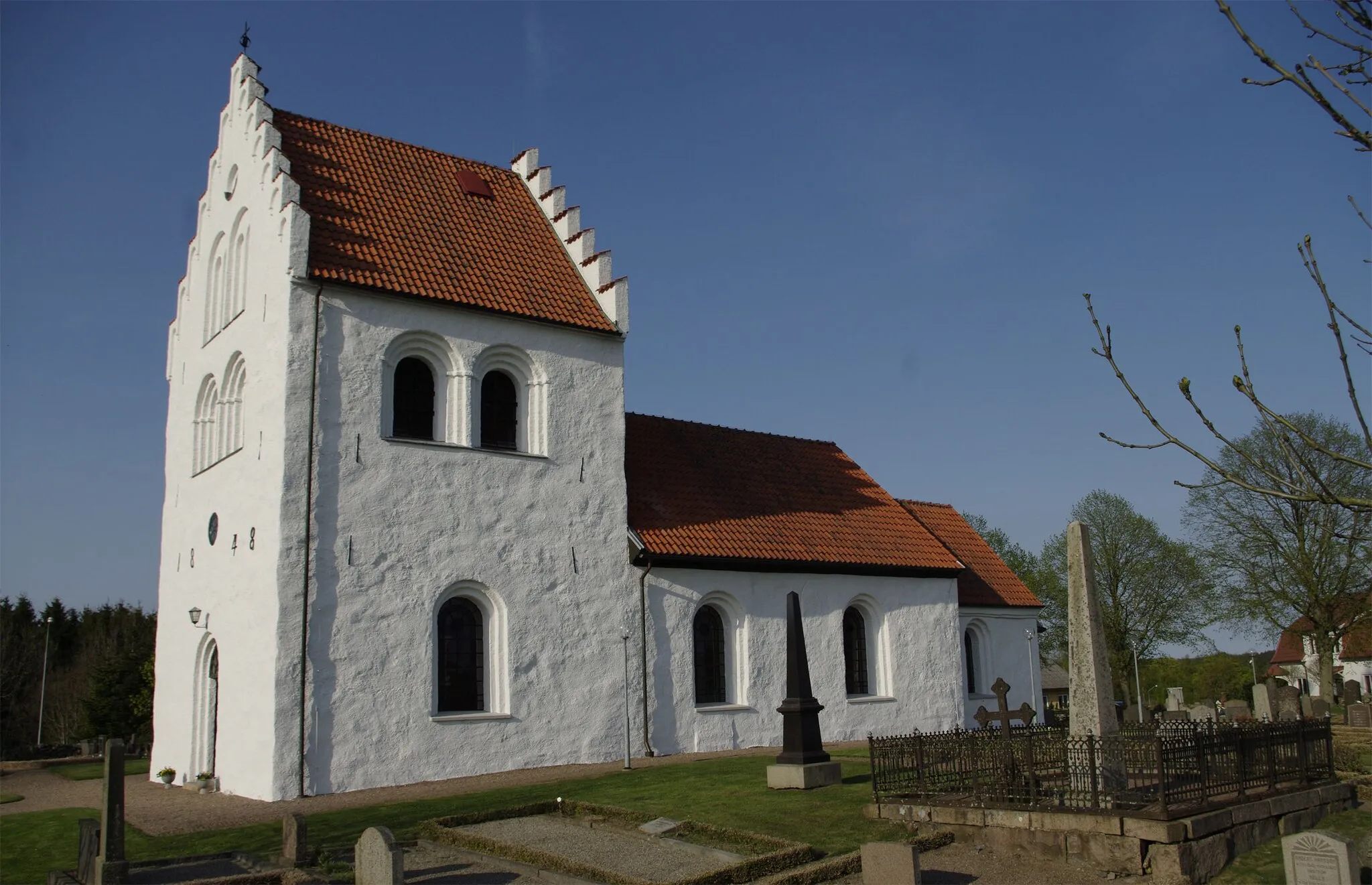 Photo showing: Stenestad church in Scania, Sweden.