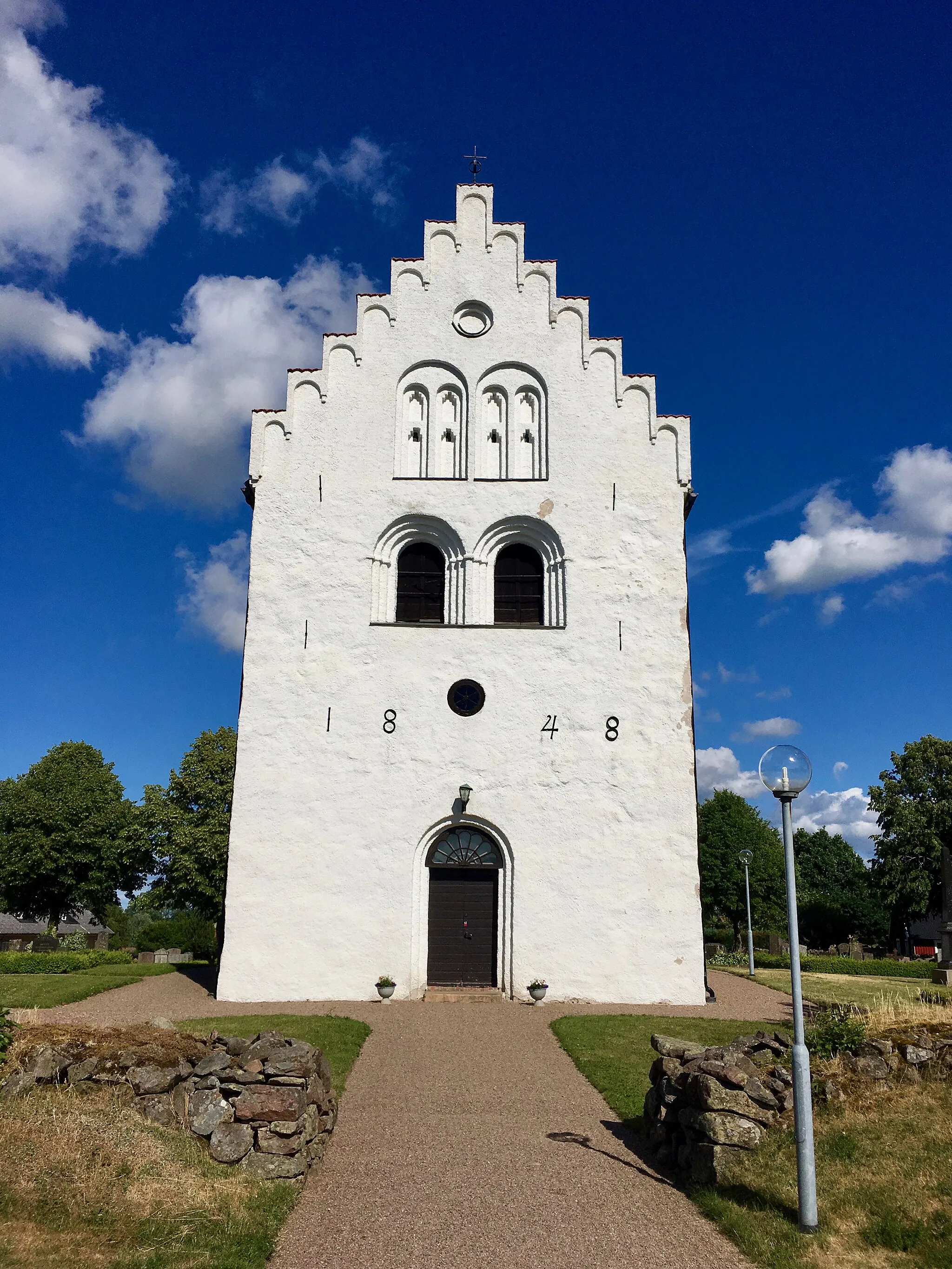 Photo showing: Stenestad Kirkes klokketårn, Skåne
