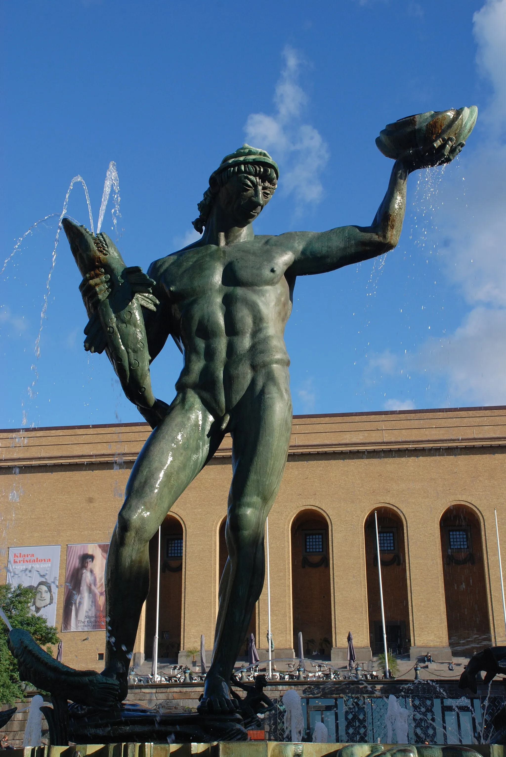 Photo showing: Statyn "Poseidon med brunnskar" på Götaplatsen i Göteborg. Utförd av Carl Milles.