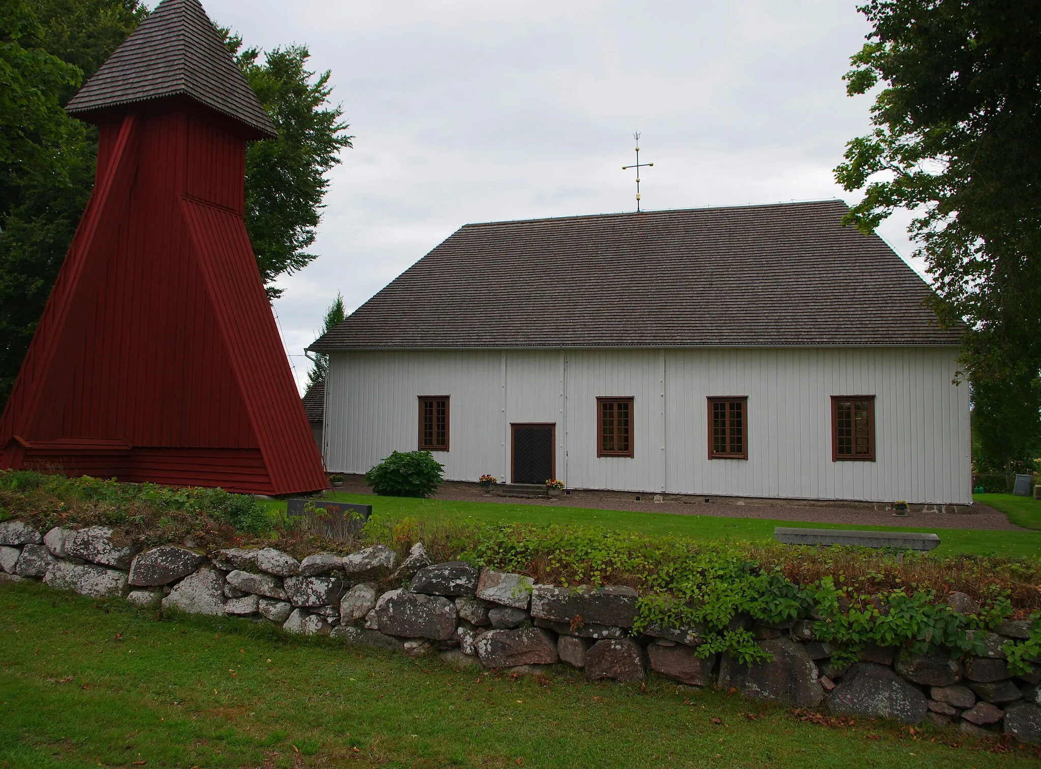 Photo showing: Mofalla kyrka (swedish:Mofalla church) in Västergötland and Hjo municipality in Västragötaland county, Sverige.