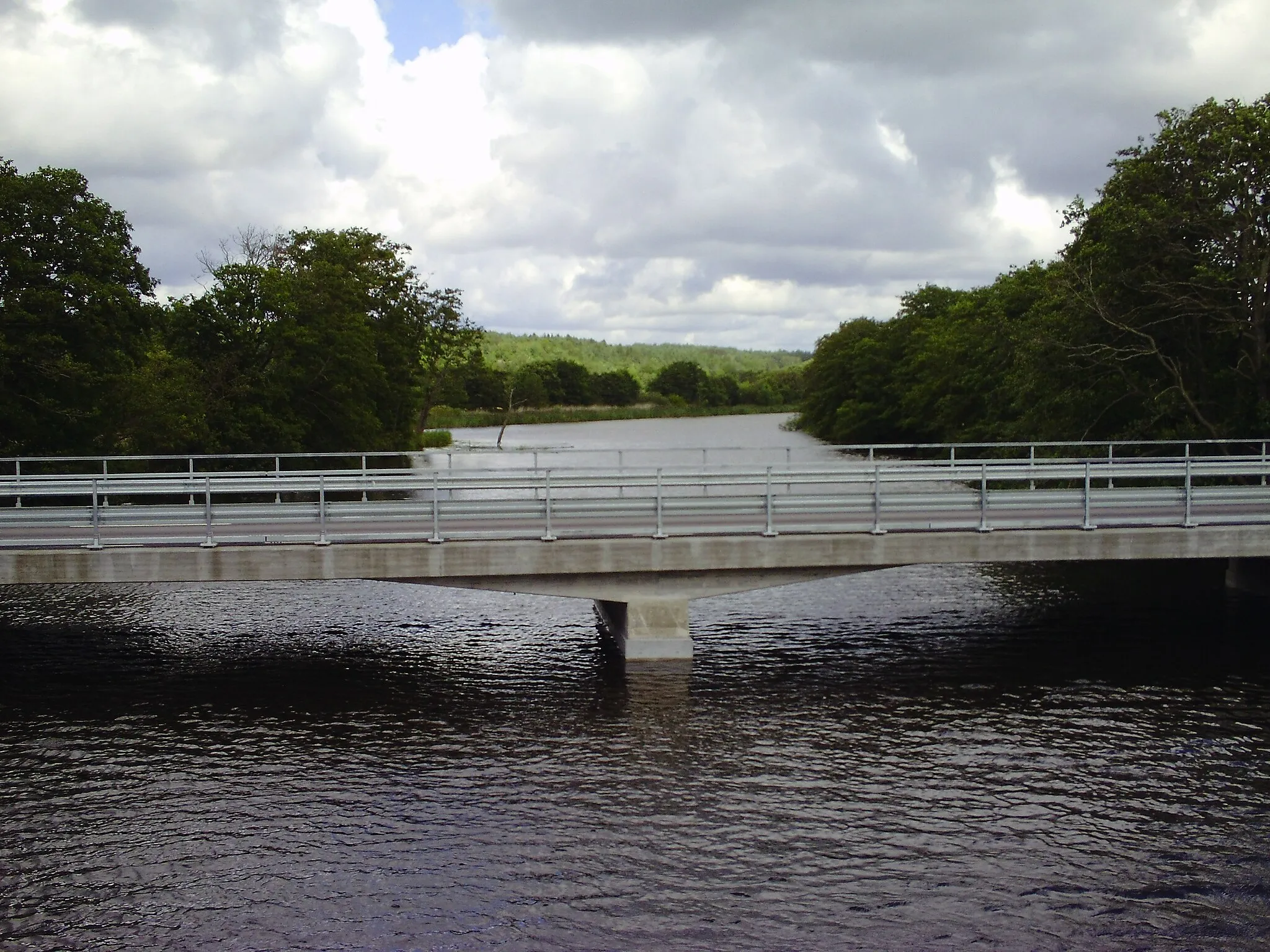 Photo showing: The river Viskan in Åskloster, Halland, Sweden.