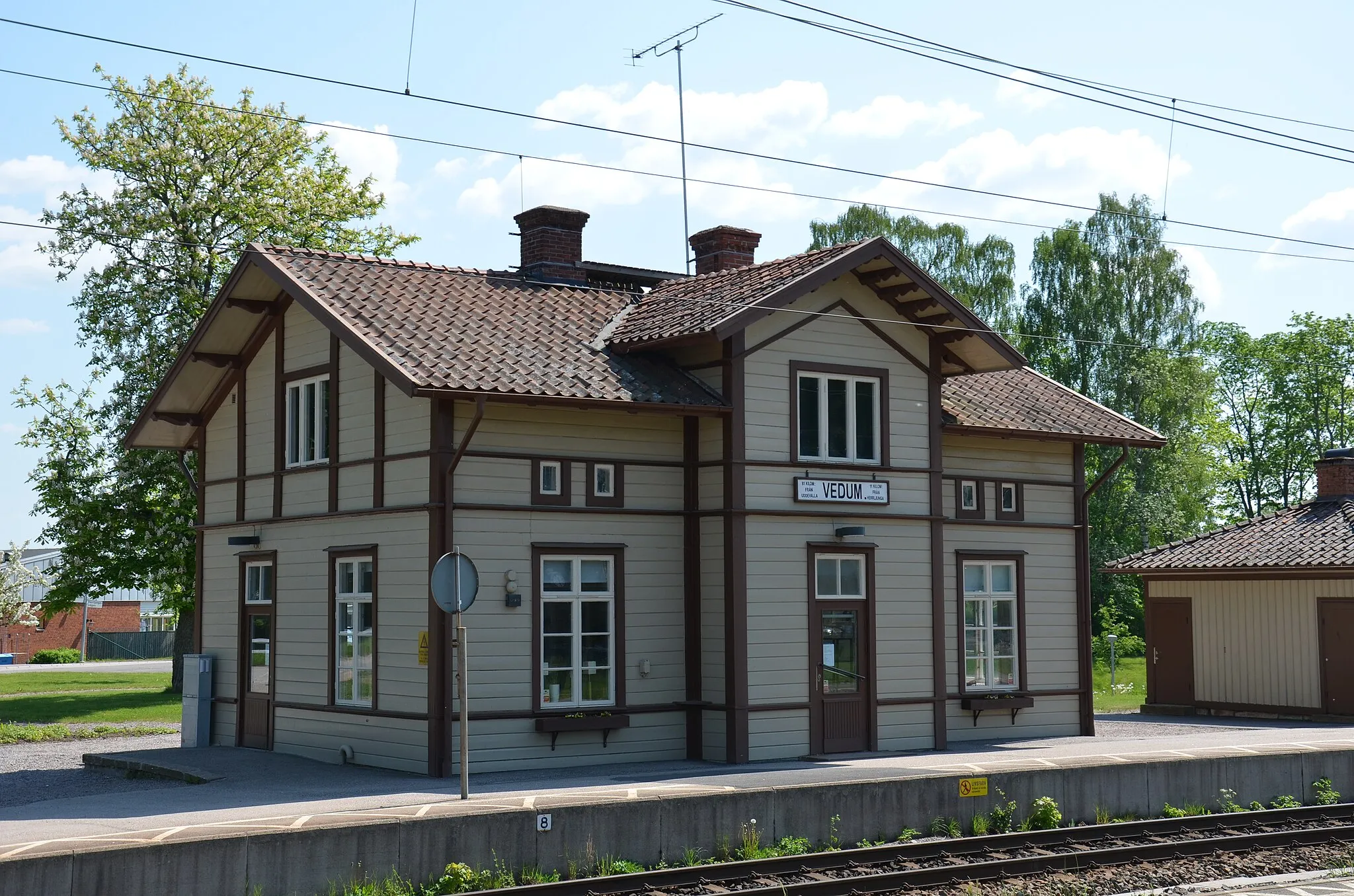 Photo showing: Vedum railway station, Sweden