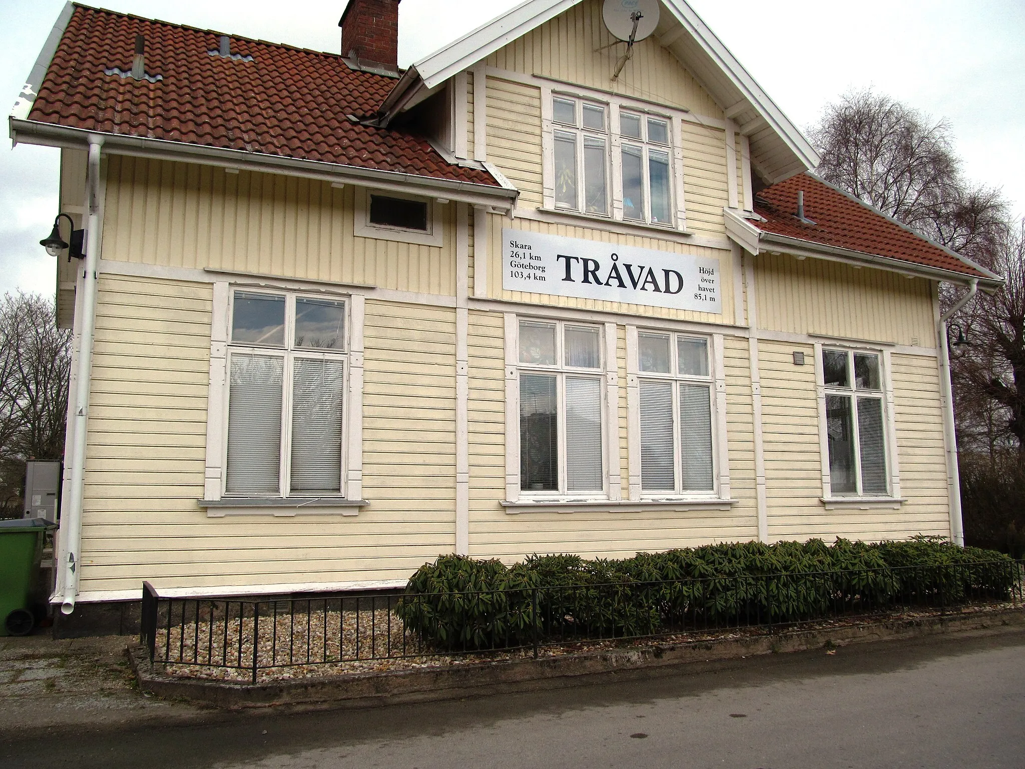 Photo showing: Former train station of Tråvad, now a private residence