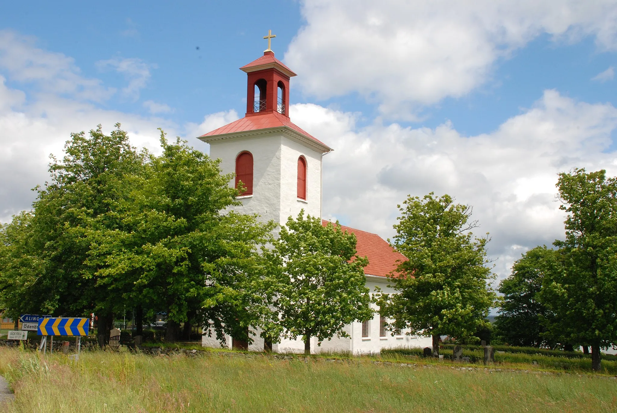 Photo showing: Ödenäs kyrka, parish church of Ödenäs, Alingsås Municipality, Sweden.