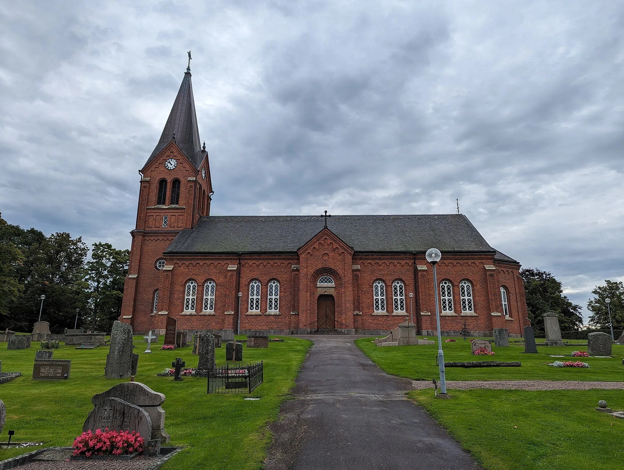 Photo showing: Töreboda kyrka den 18 augusti 2023.