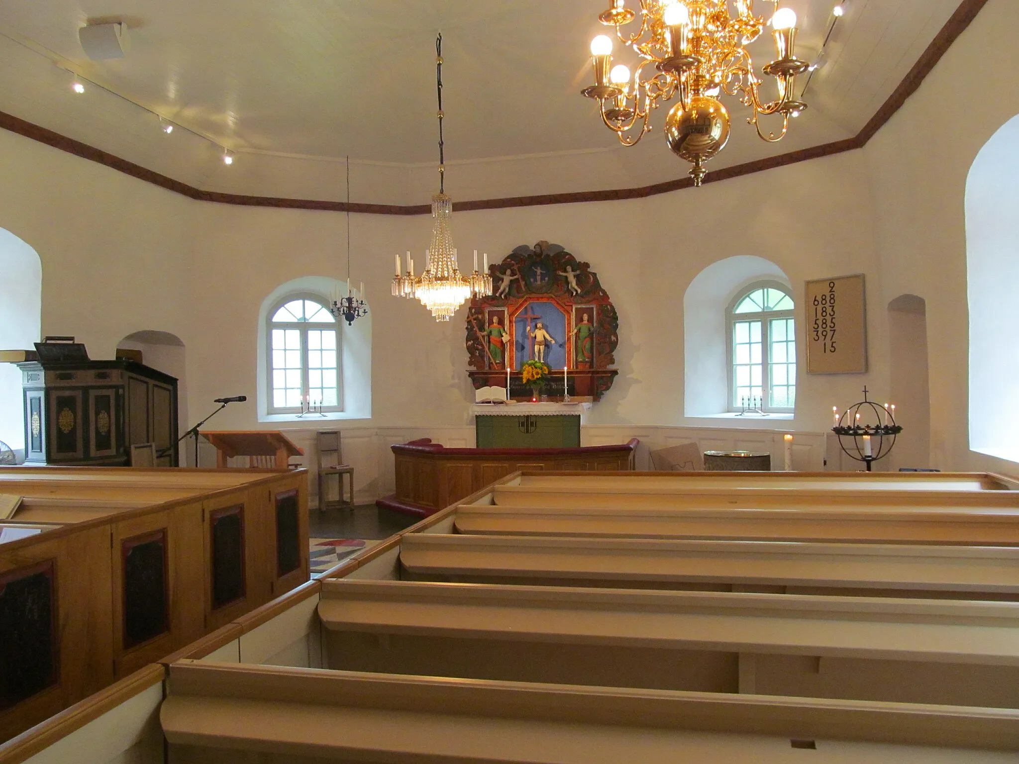 Photo showing: Interior of Södra Lundby church