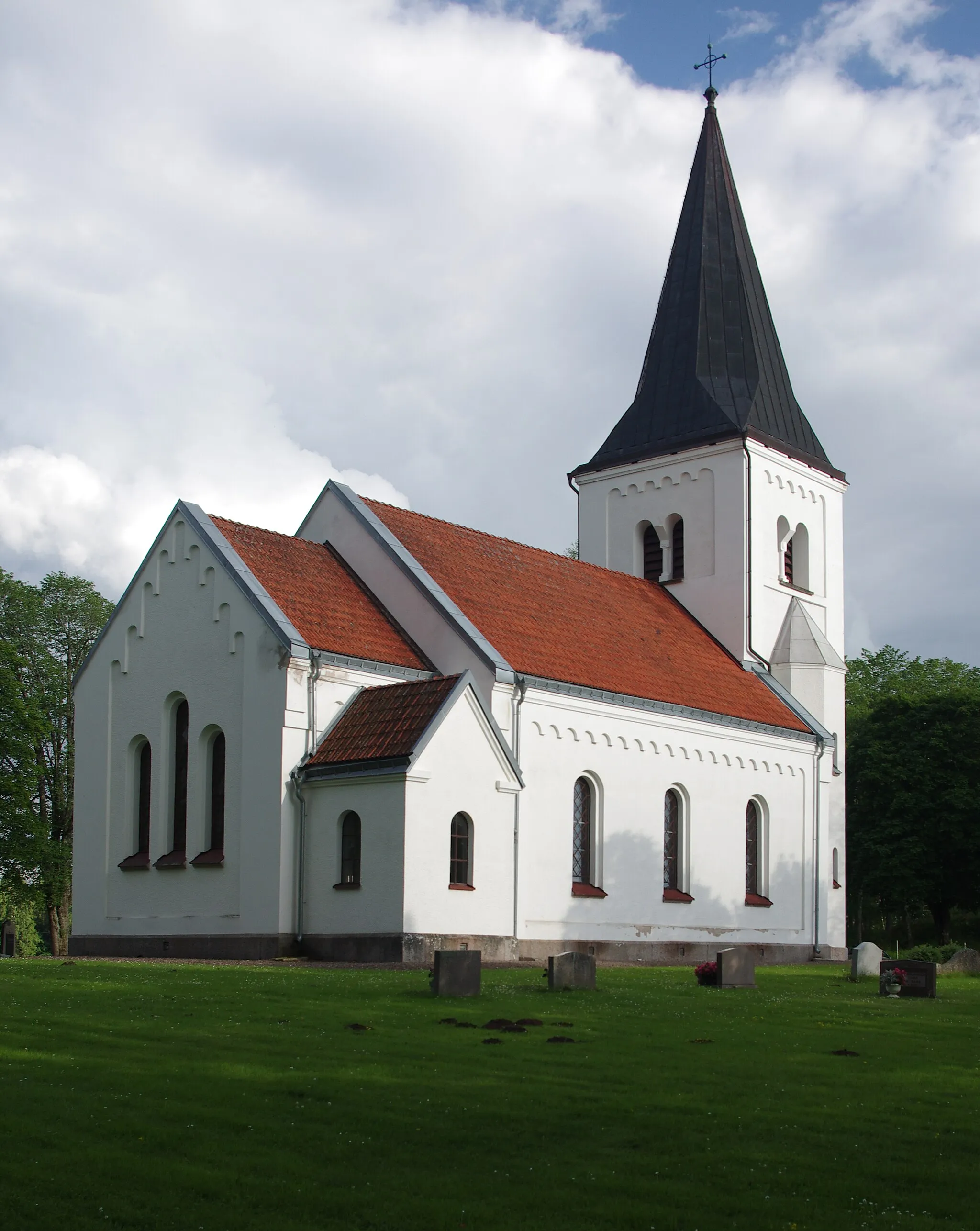 Photo showing: The new church of Suntak in Västergötland, Sweden.