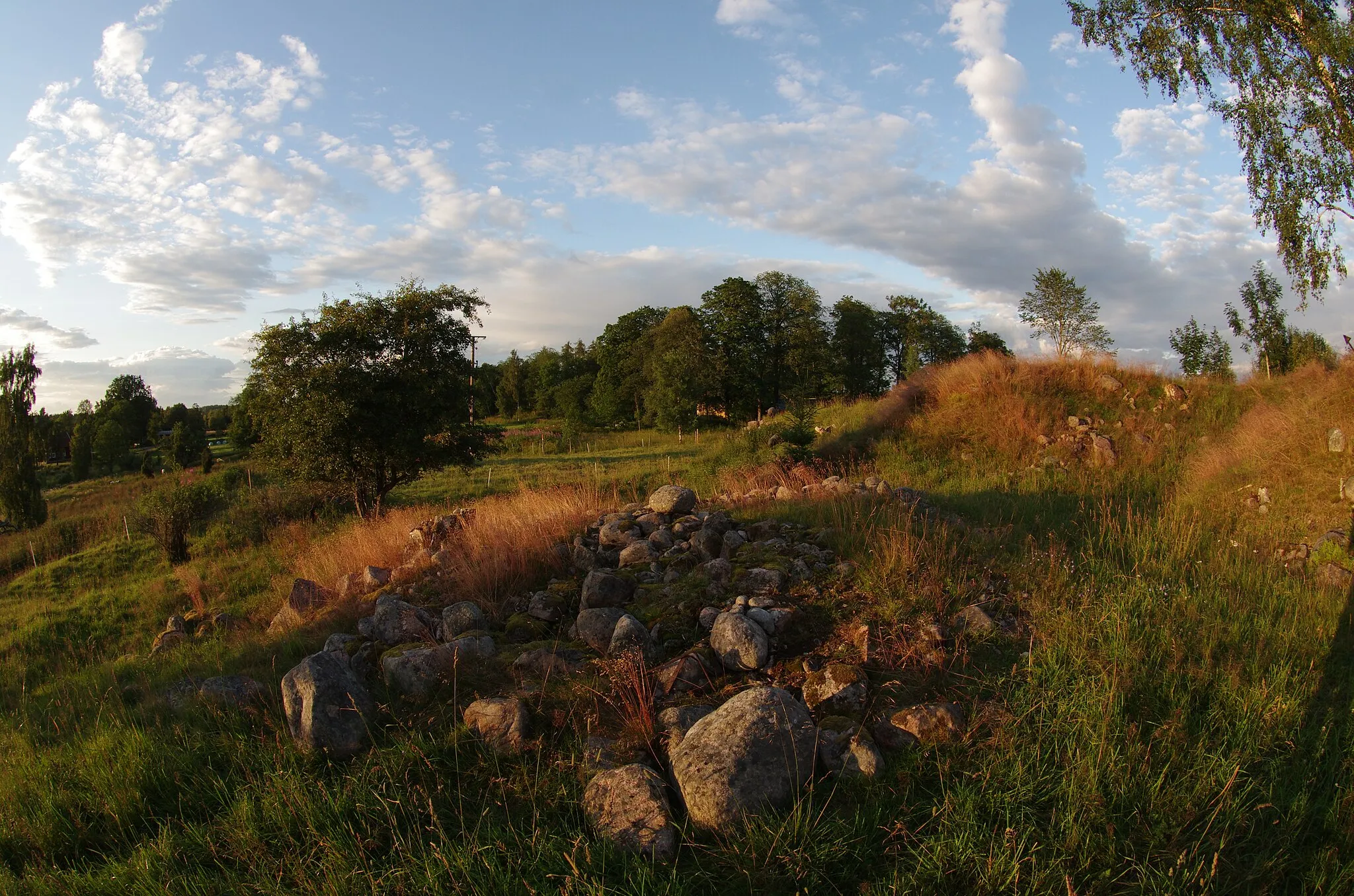 Photo showing: Grave field from the iron age in Suntak, Sweden