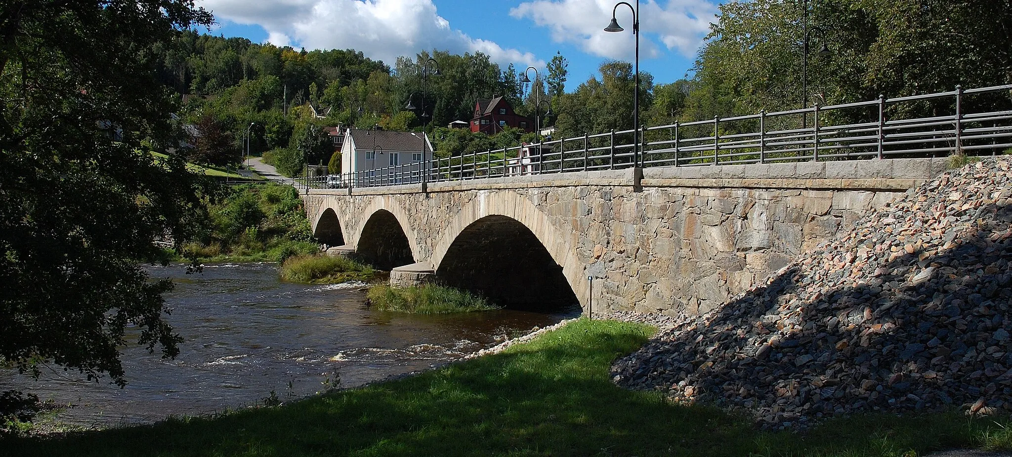 Photo showing: Kviströmsbrom över Örekilsälven, Munkedal