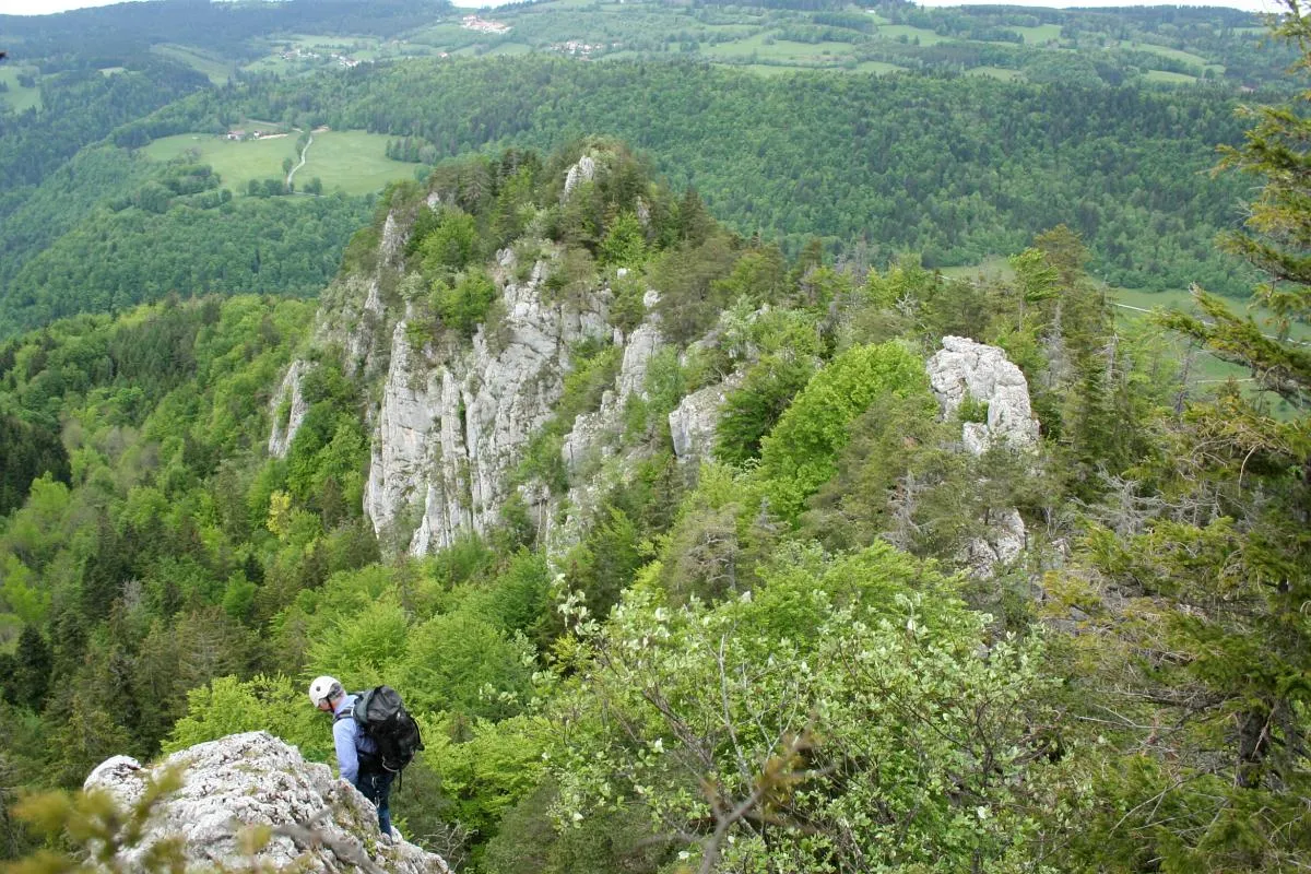 Photo showing: L'arête des Sommêtres entre Muriaux et le Noirmont.