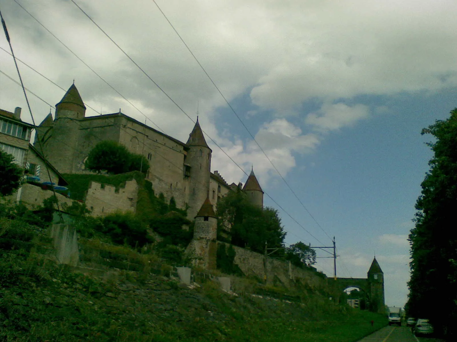 Photo showing: View of Grandson Castle, Grandson, Vaud, Switzerland
