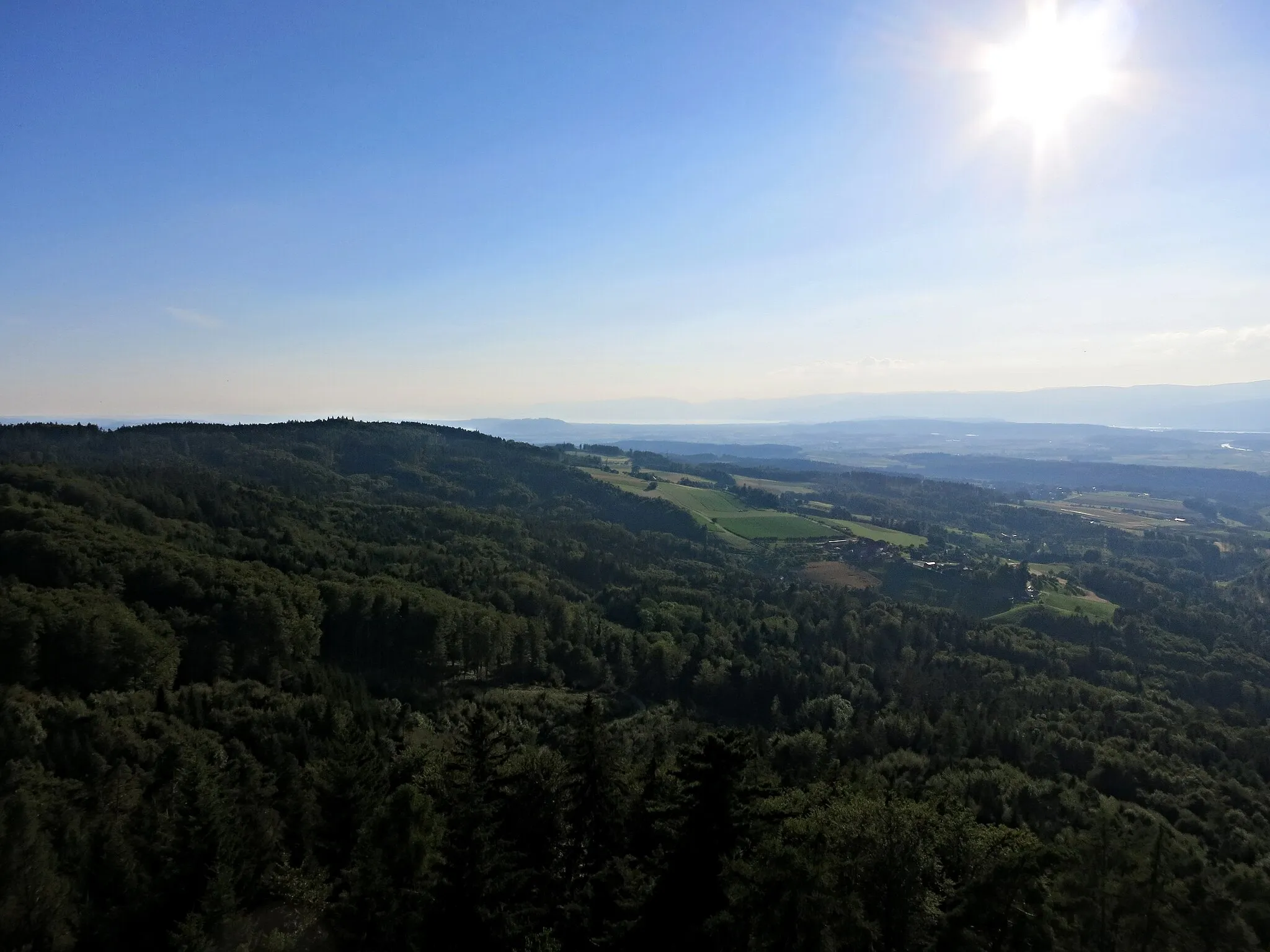 Photo showing: Aussicht vom Chutzenturm Richtung Westen