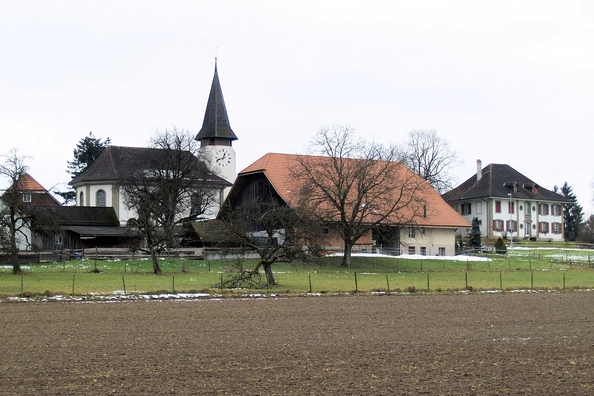 Photo showing: Kirche von Grafenried (Ansicht von Norden)