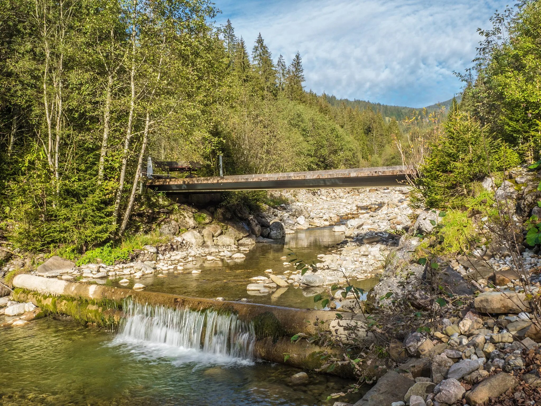 Photo showing: Rotenbach Protected Area on the Kalte Sense River, Rüschegg, Canton of Bern, Switzerland