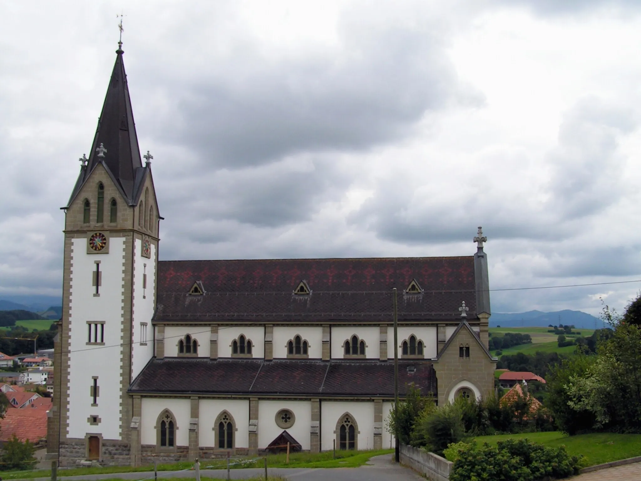 Photo showing: Heitenried. Église Saint-Michel.