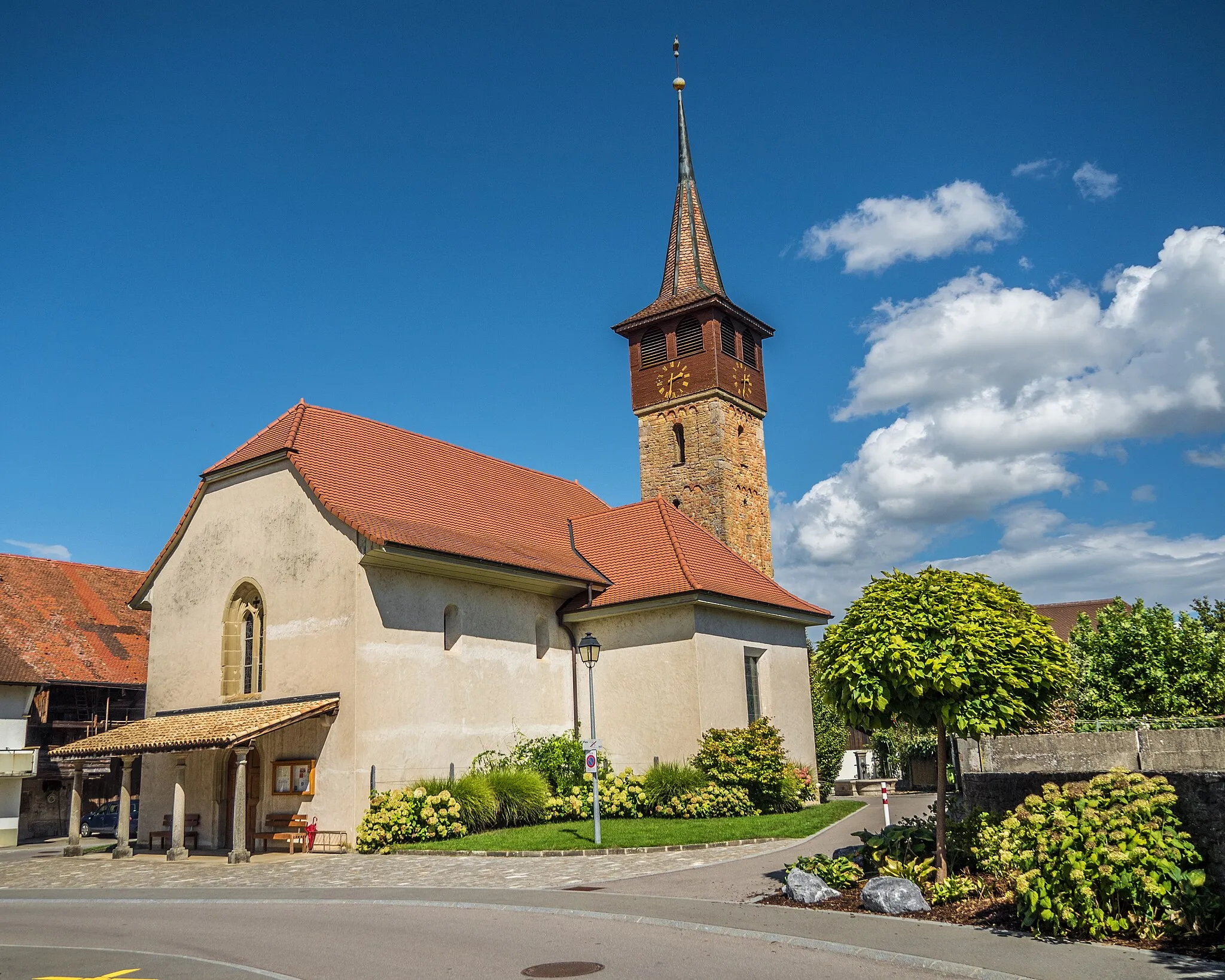 Photo showing: Reformed Church, Corcelles-près-Payerne, Canton of Vaud, Switzerland