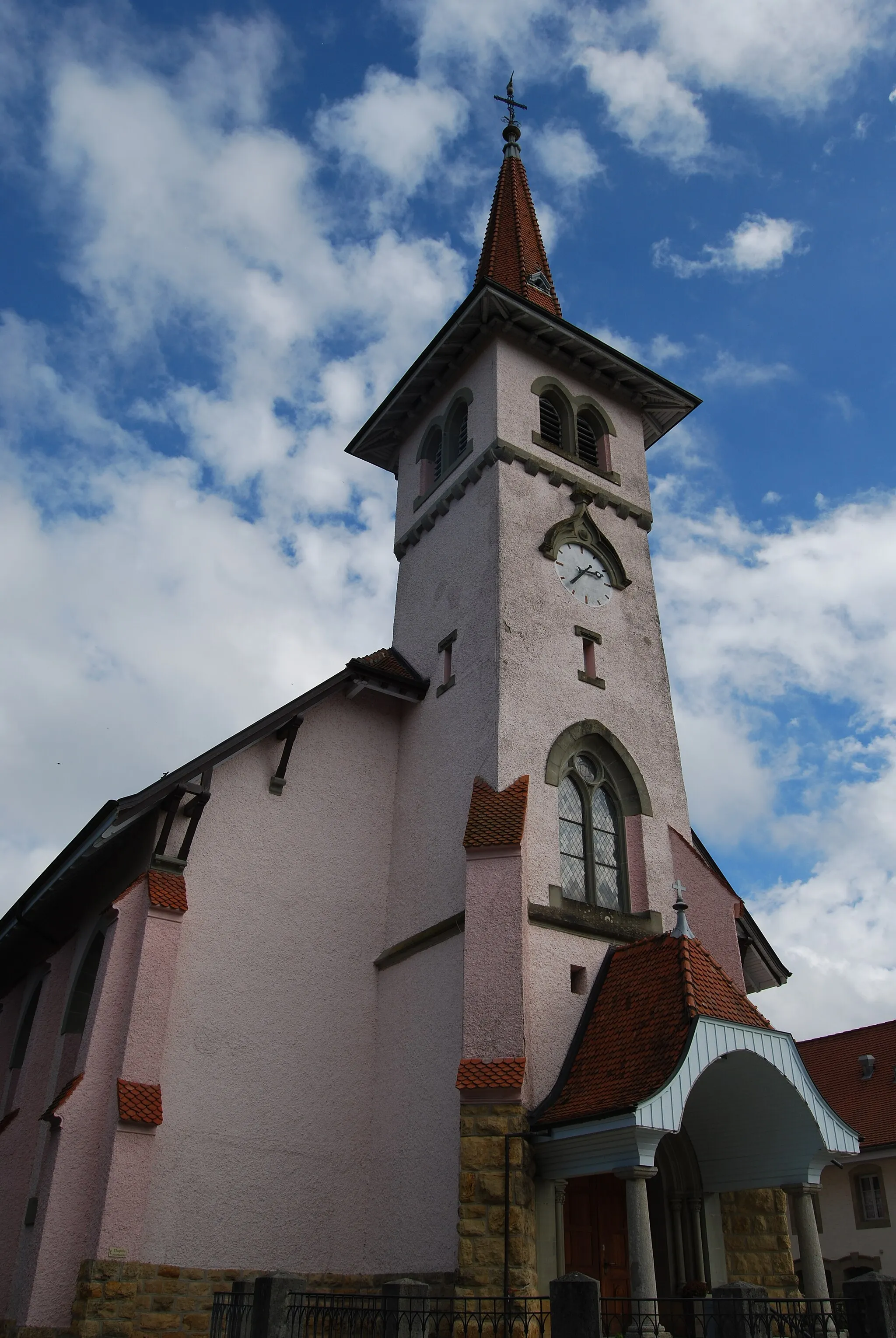 Photo showing: Catholic Church of Grolley, canton of Fribourg, Switzerland