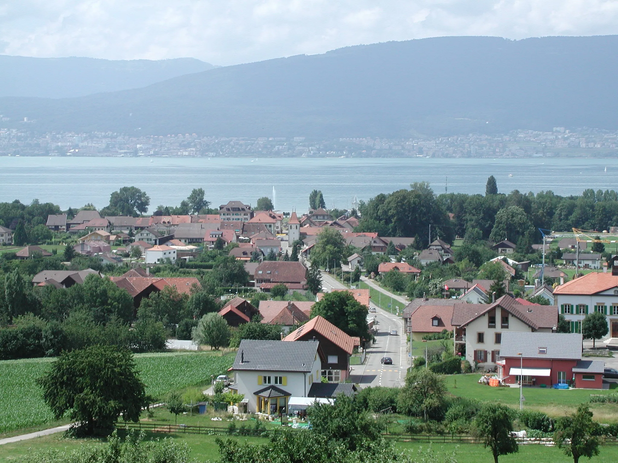 Photo showing: Cudrefin (VD), Suisse; Vue depuis l'église de Montet-Cudrefin