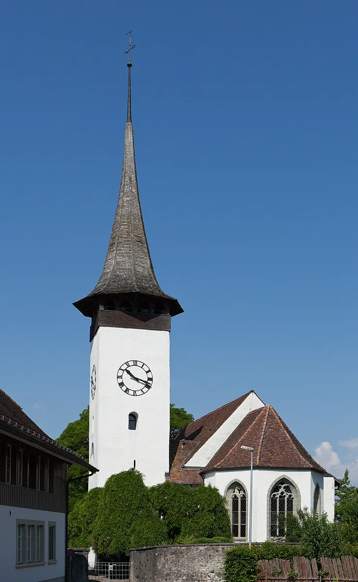 Photo showing: Reformierte Kirche in Kerzers (FR)