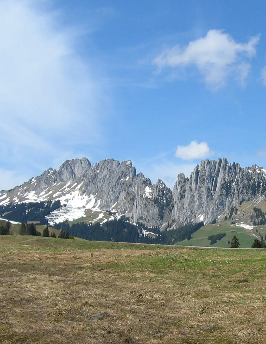 Photo showing: Jaunpass, Blick auf die Gastlosen.