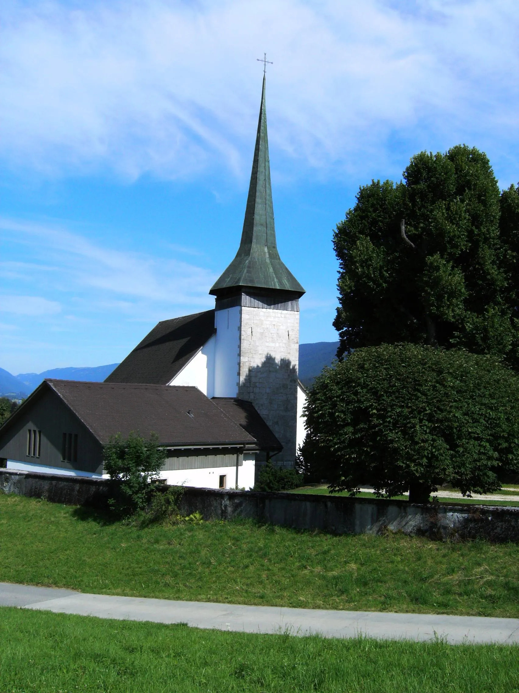 Photo showing: Temple de Reconvilier (canton de Berne, Suisse), dit Église de Chaindon.

Prise de la photo : 582.700/231.600
