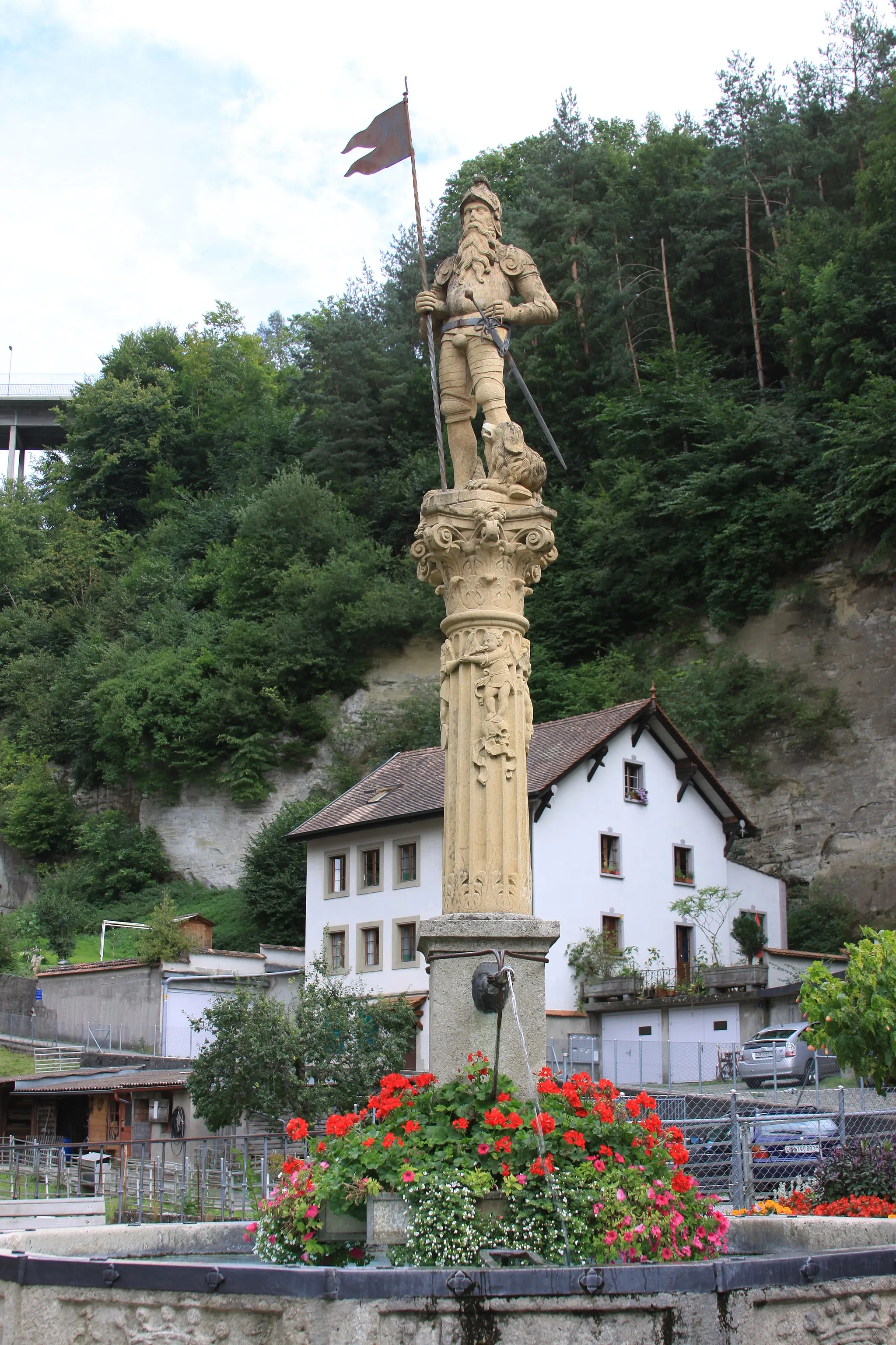 Photo showing: Fountain of Loyalty, Rue des Forgerons, Fribourg, Switzerland