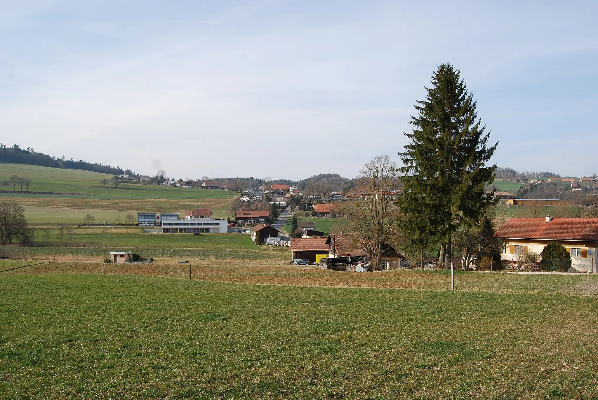 Photo showing: Lossy, municipality La Sonnaz, canton of Fribourg, Switzerland