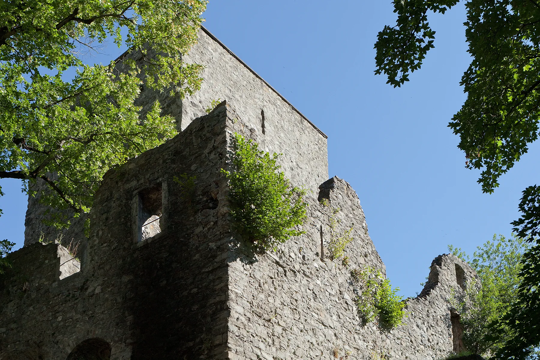 Photo showing: Burgruine Tellenburg in Frutigen (BE)