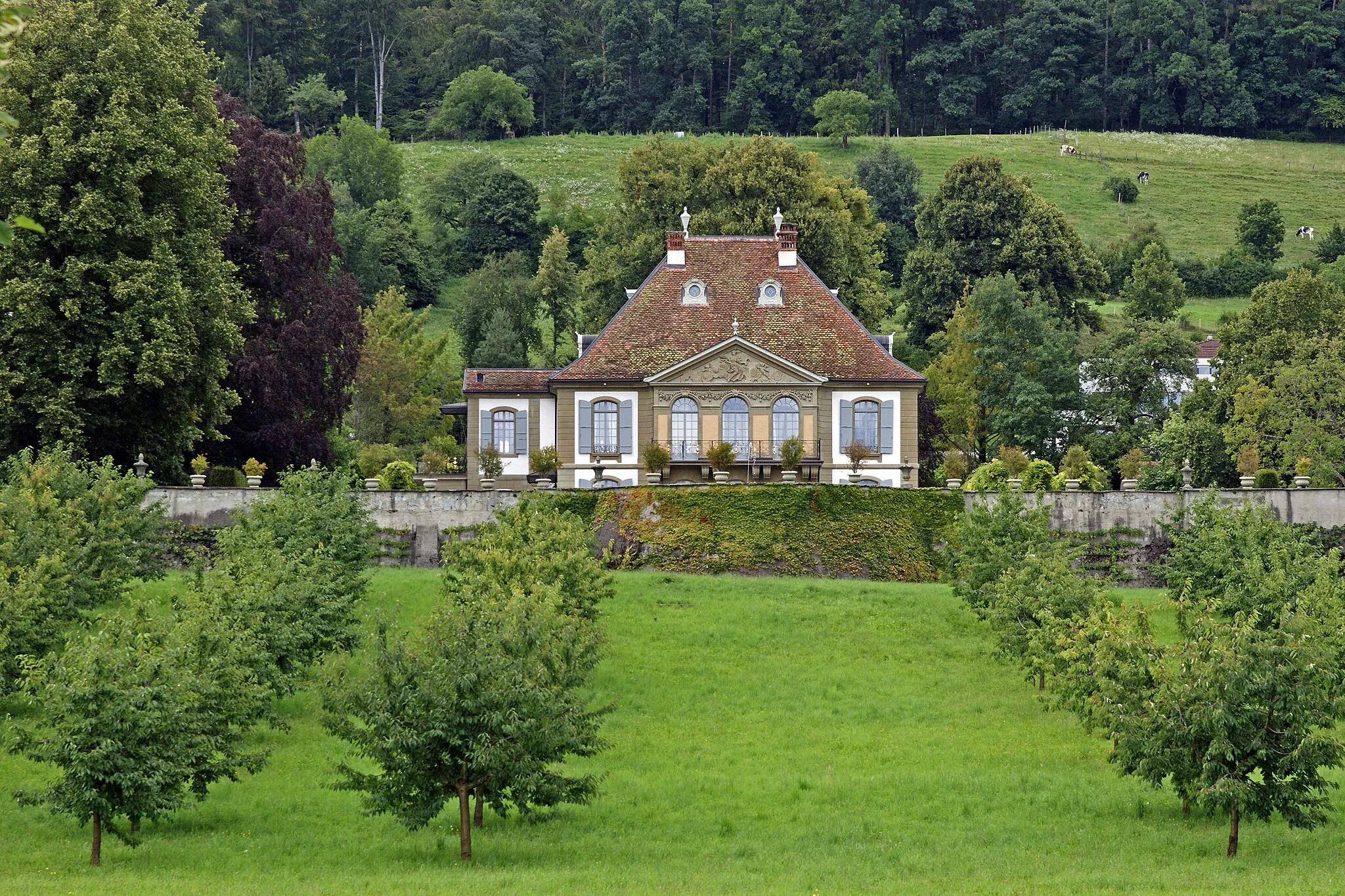 Photo showing: Schloss Gümligen: 1939 bis 1941 Dienstquartier des Generals Henri Guisan diente.