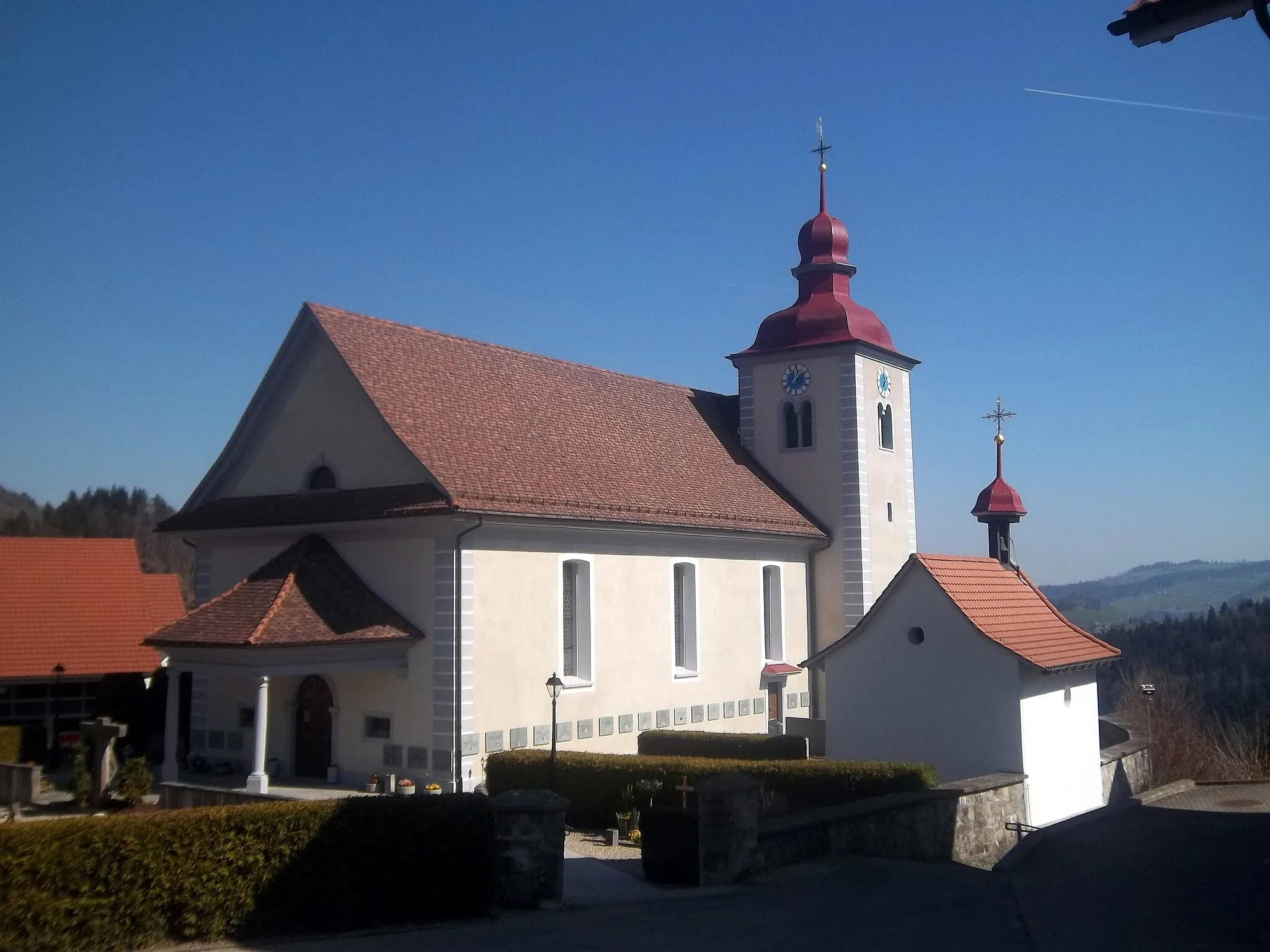 Photo showing: Iglesia de la comuna de Romoos, en el Cantón de Lucerna (Suiza).