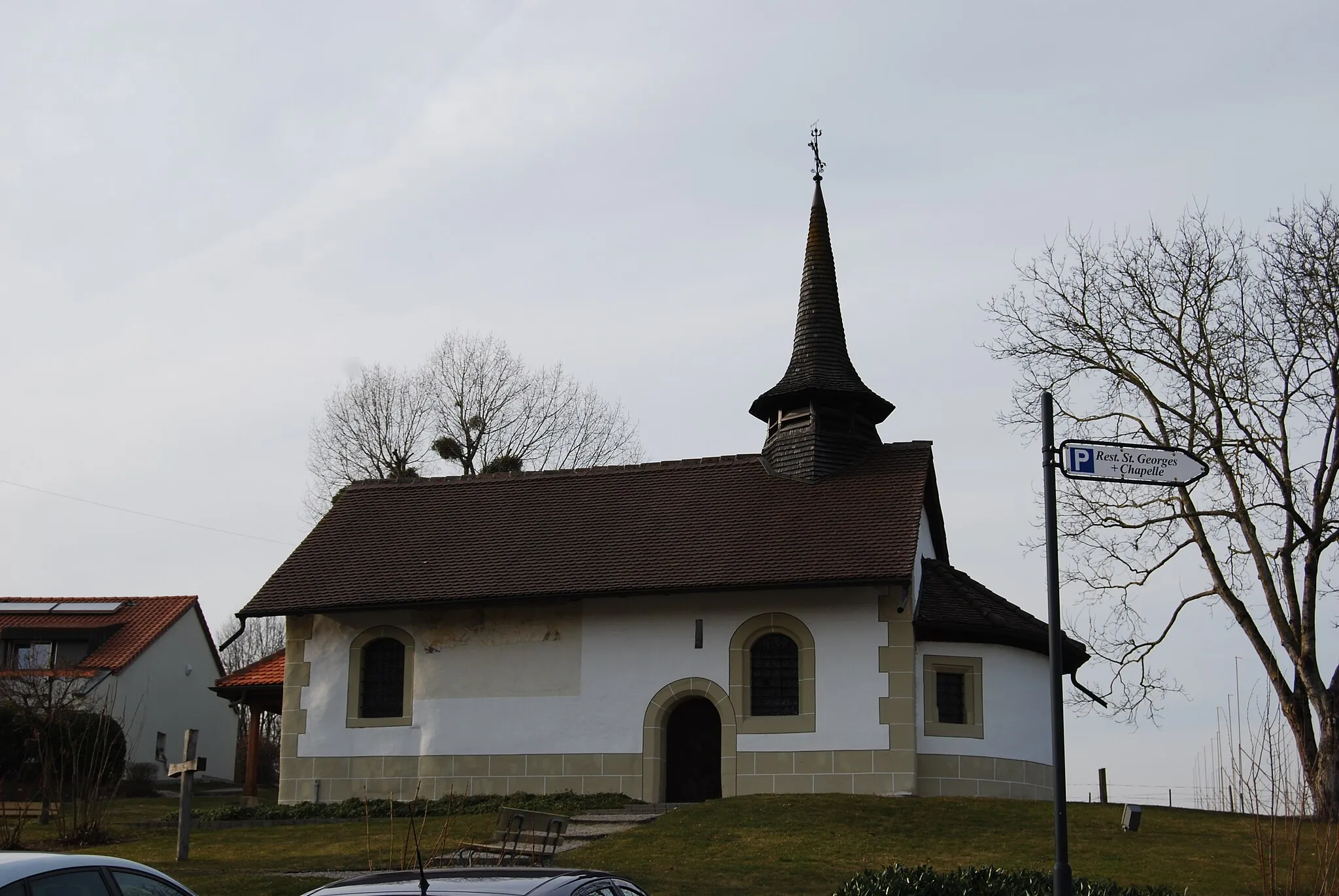 Photo showing: Chapel Saint-Georges at Corminboeuf, canton of Fribourg, Switzerland