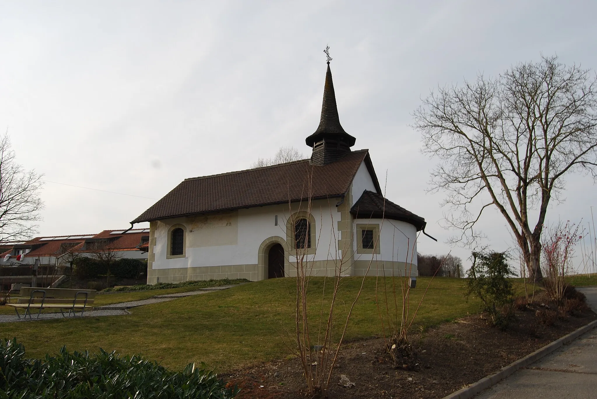 Photo showing: Chapel Saint-Georges at Corminboeuf, canton of Fribourg, Switzerland
