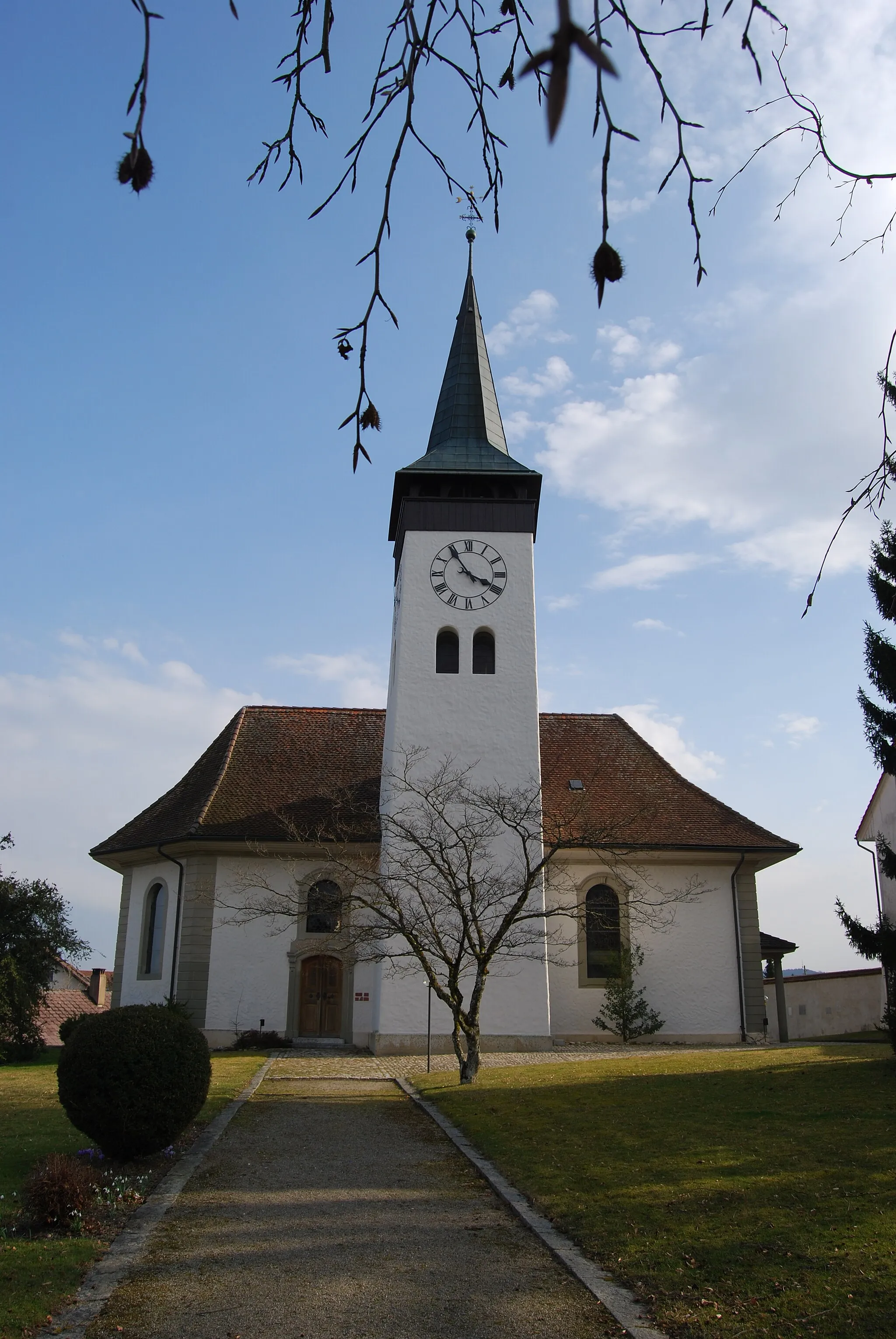 Photo showing: Protestant church of Thunstetten, canton of Bern, Switzerland