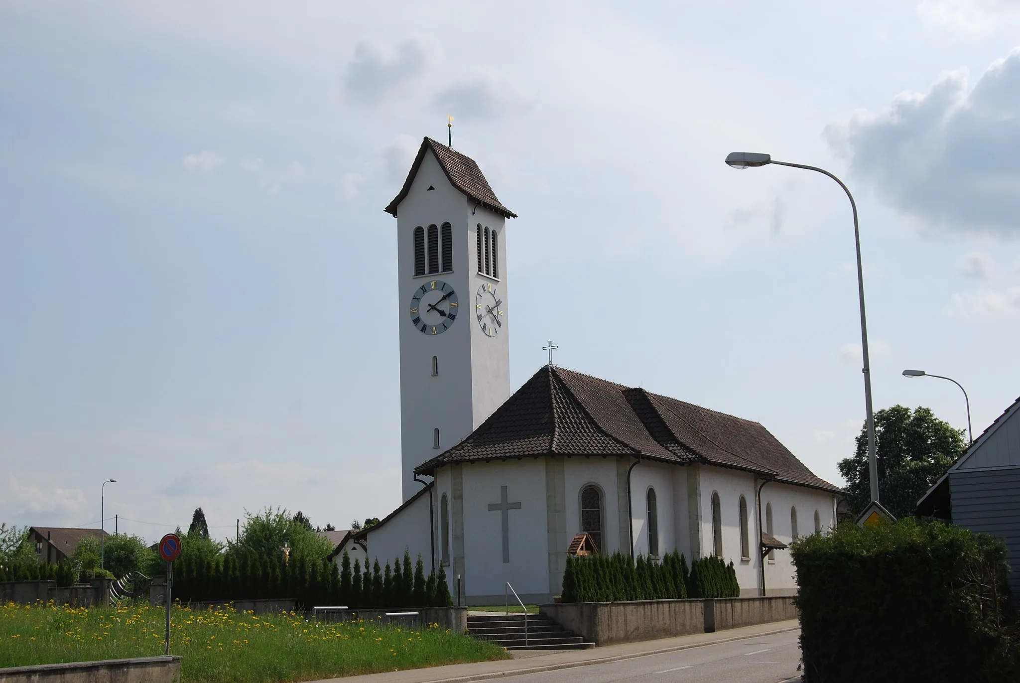 Photo showing: Church of Gunzgen, canton of Solothurn, Switzerland