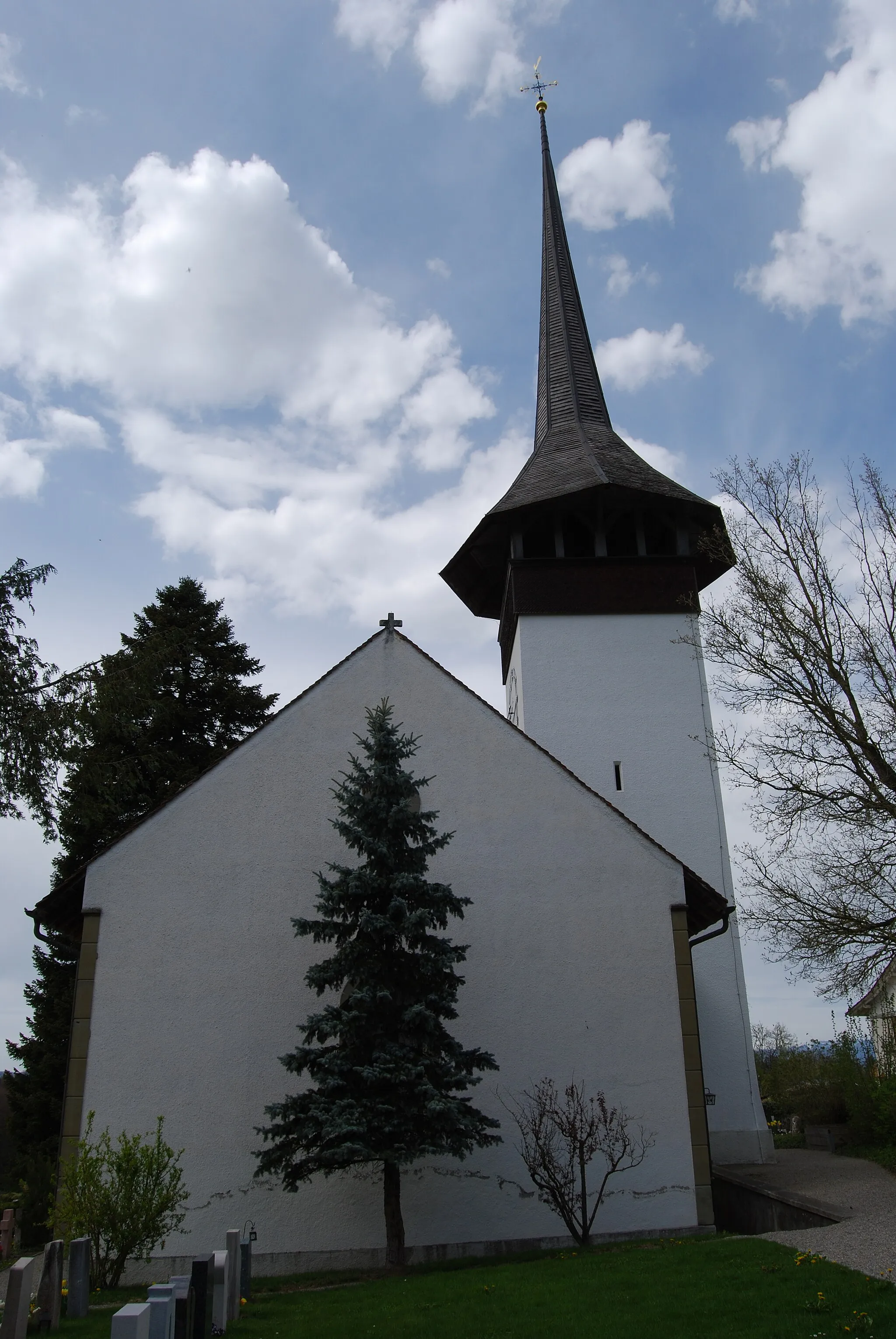 Photo showing: Protestant Church of Ferenbalm, canton of Bern, Switzerland