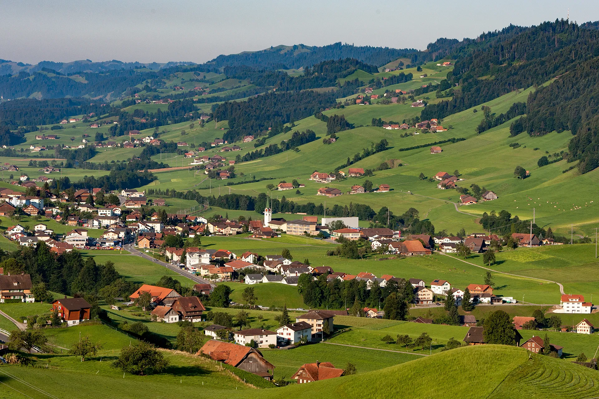 Photo showing: Blick auf Hasle im Entlebuch (LU)