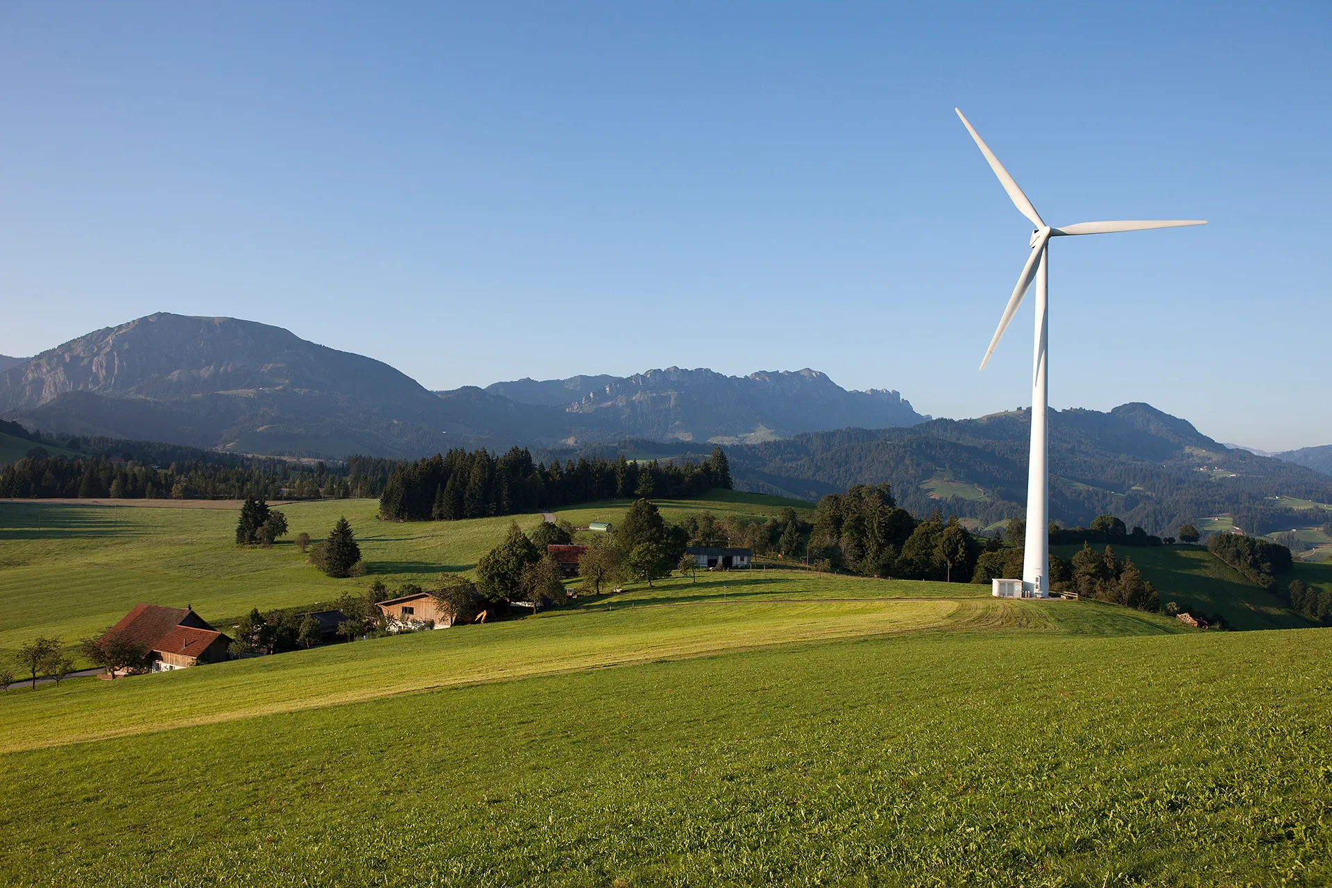 Photo showing: Windkraftwerk in Entlebuch (LU)