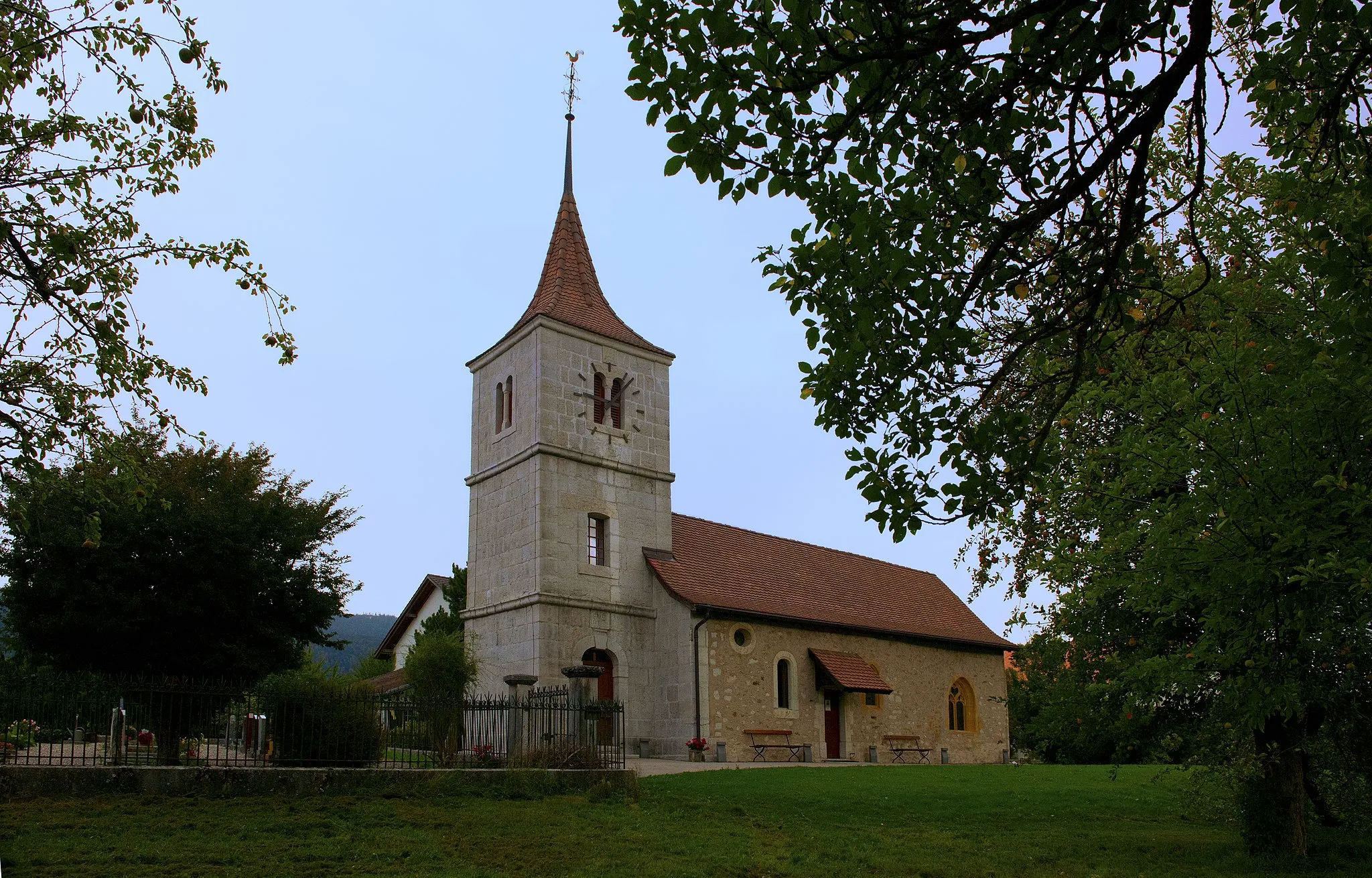 Photo showing: Engollon, Église d'Engollon