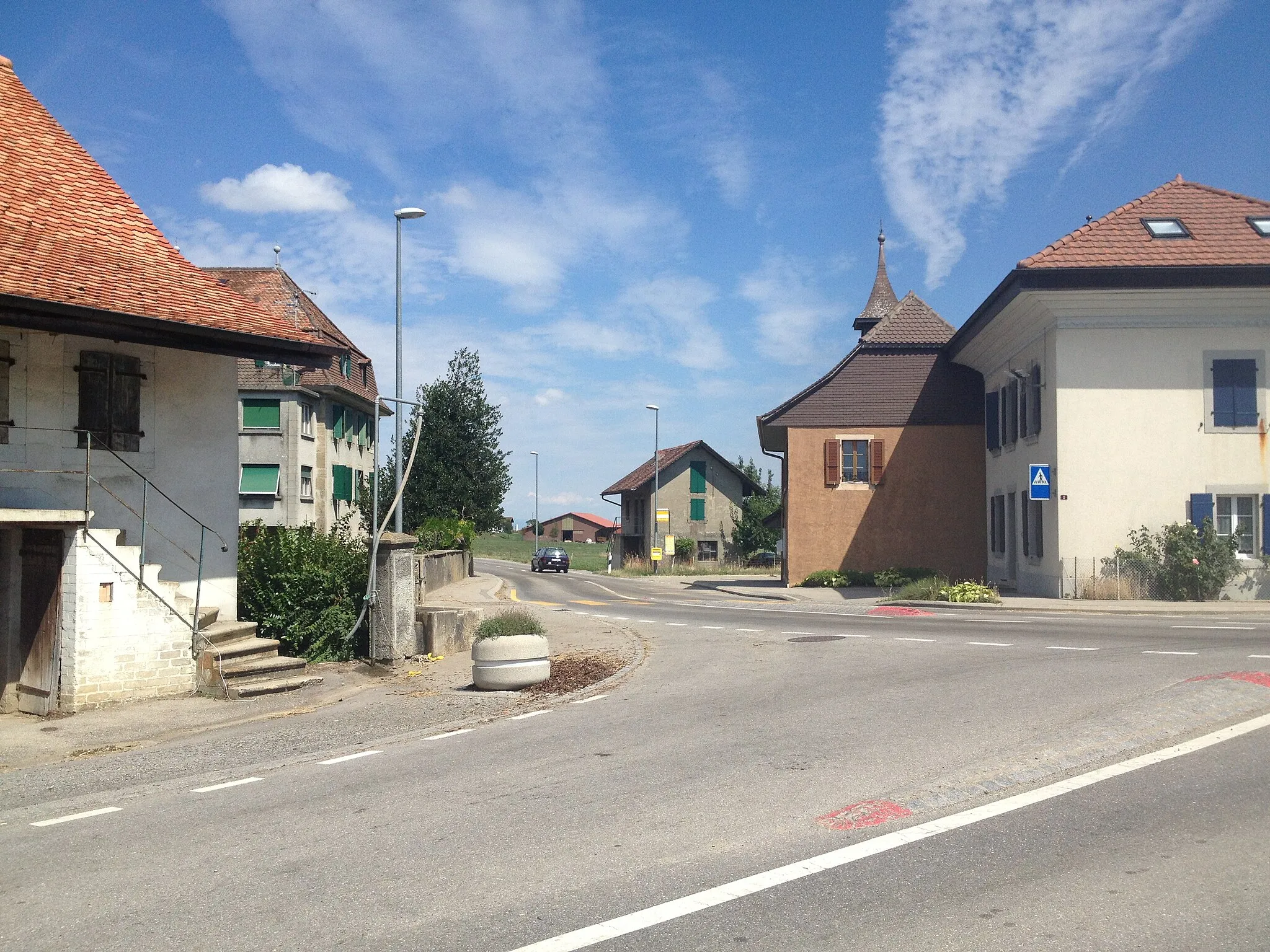 Photo showing: Rossens dans la commune vaudoise de Villarzel en Suisse.