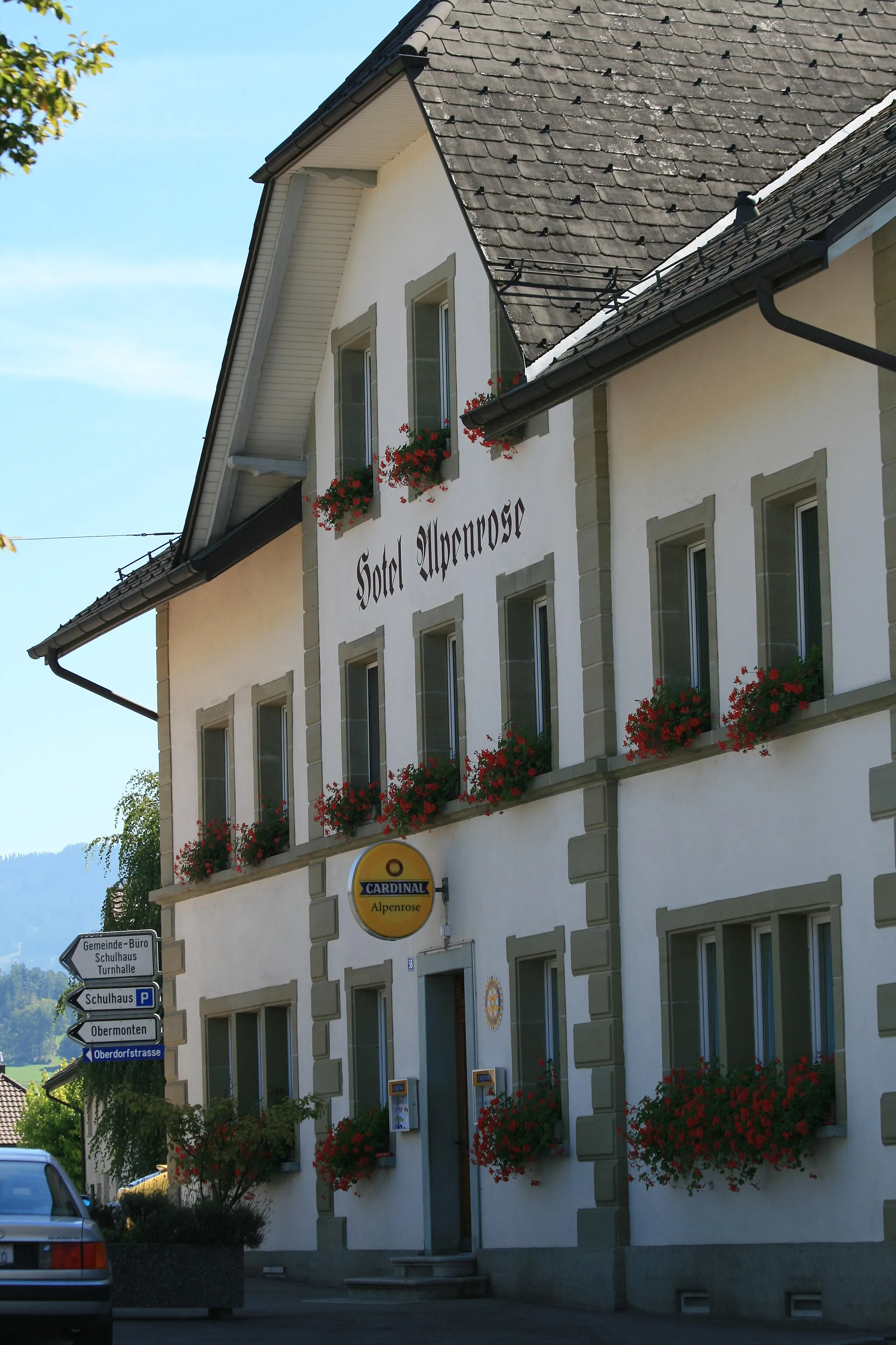 Photo showing: Hotel Alpenrose in Alterswil, Kanton Freiburg, Schweiz