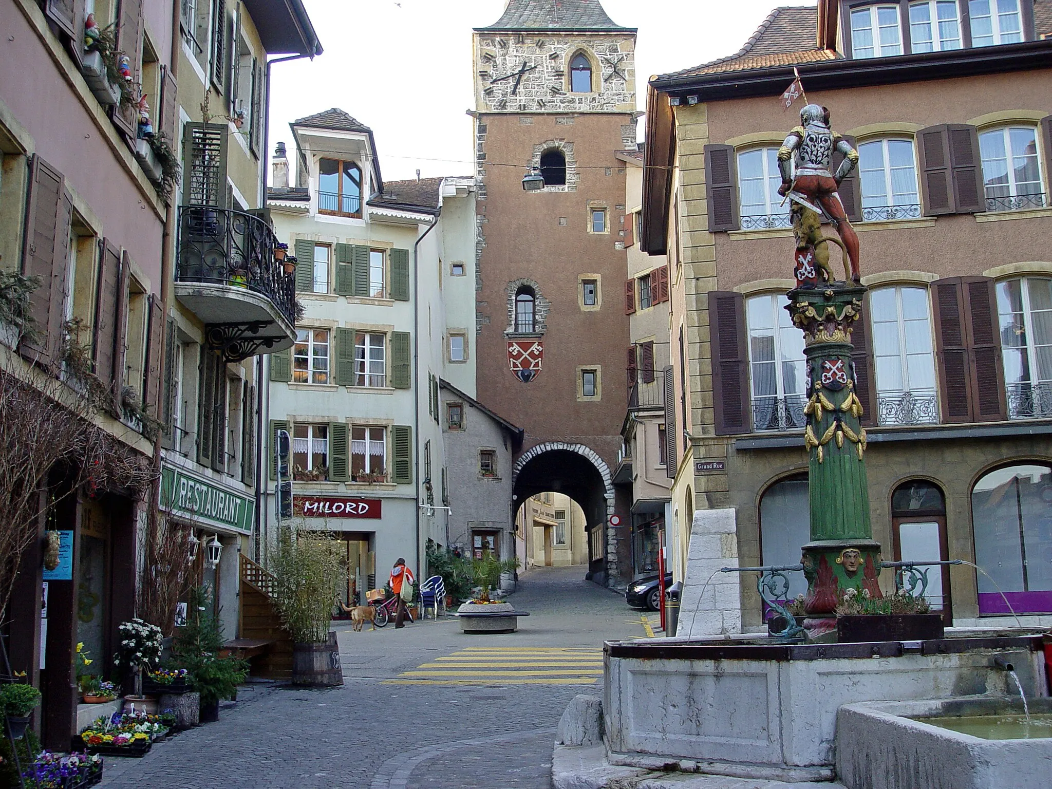 Photo showing: Innenstadt von La Neuveville