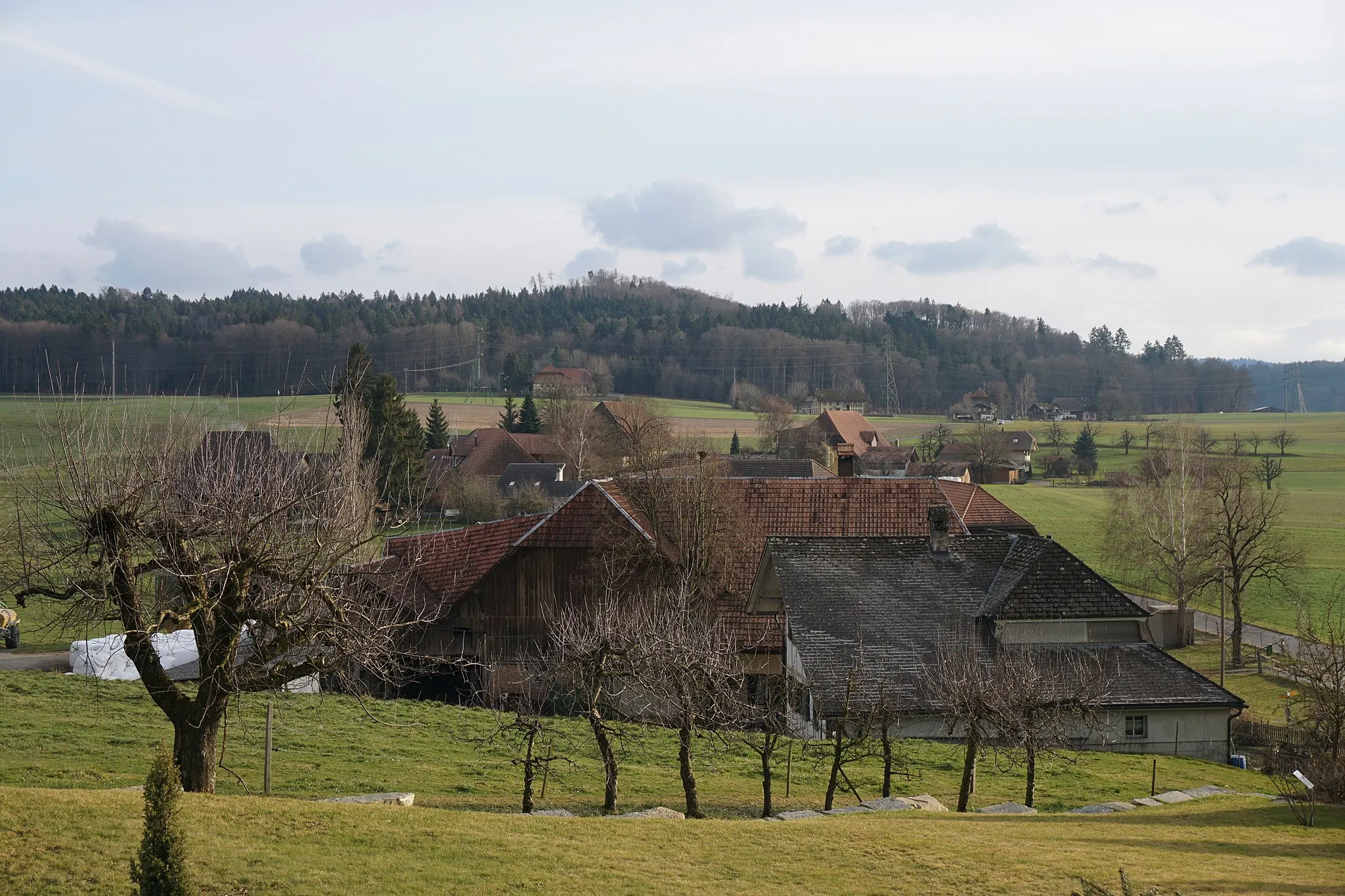 Photo showing: Rüti bei Lyssach, Bauernhöfe