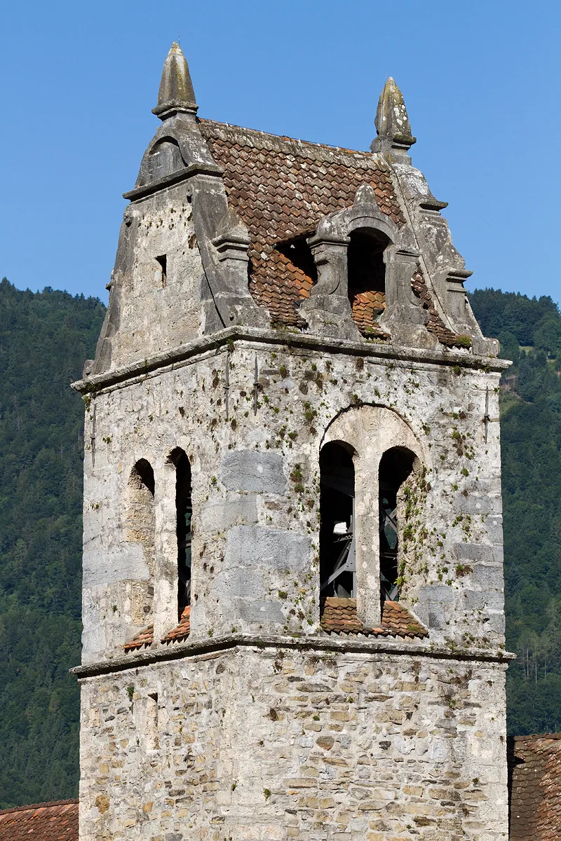 Photo showing: Kirchturm der Kirche Gsteig, Gsteigwiler