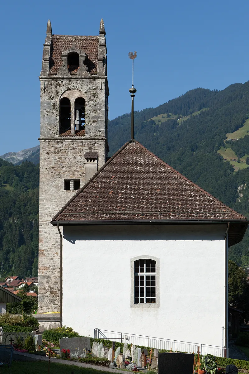 Photo showing: Die Kirche von Gsteig in Gsteigwiler bei Wilderswil