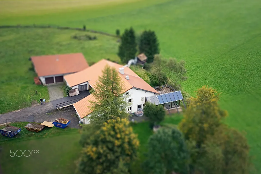 Photo showing: 500px provided description: Clos Gaufroy [#Jura ,#Luftaufnahme]