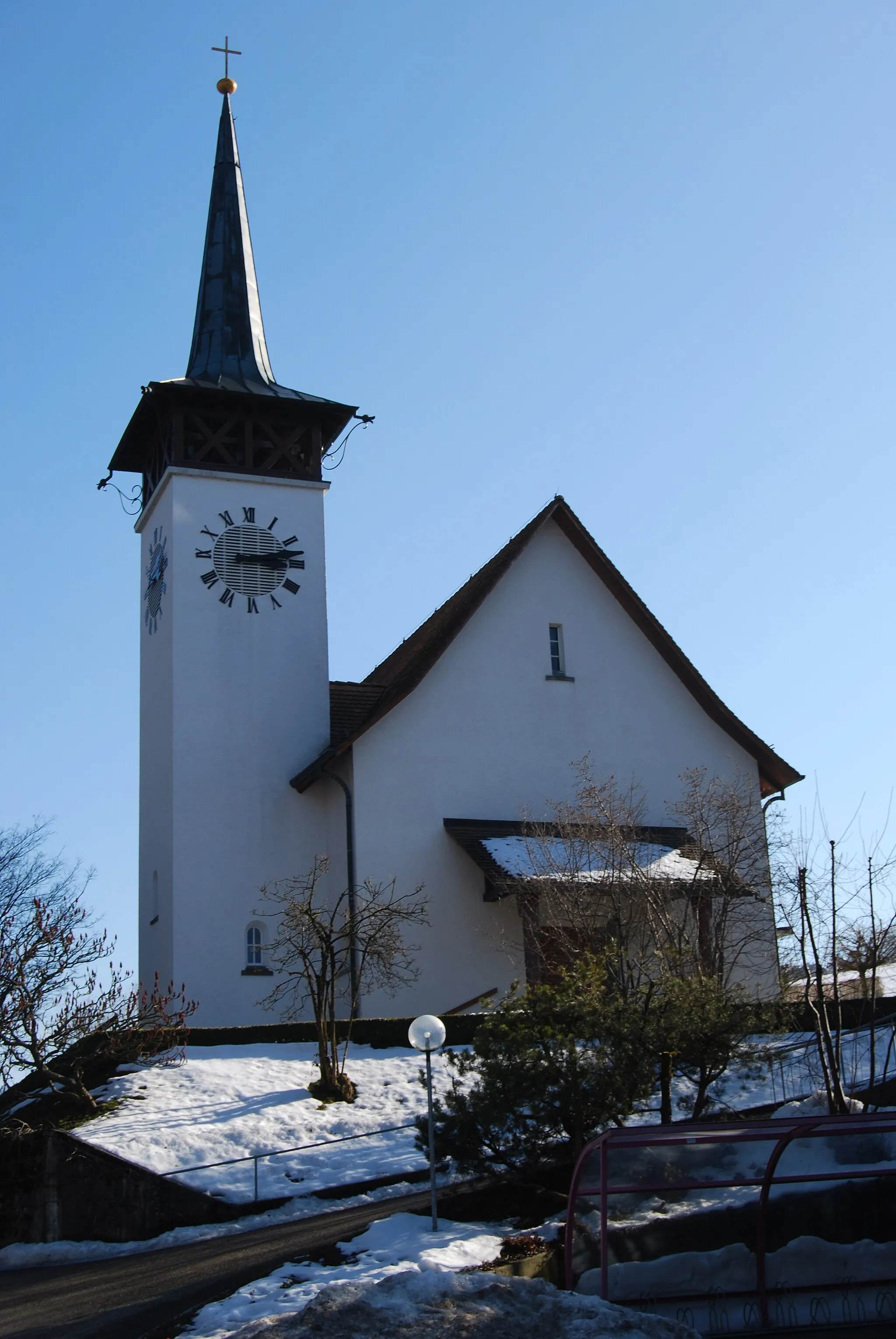 Photo showing: Protestant Church of Wyssachen, canton of Bern, Switzerland