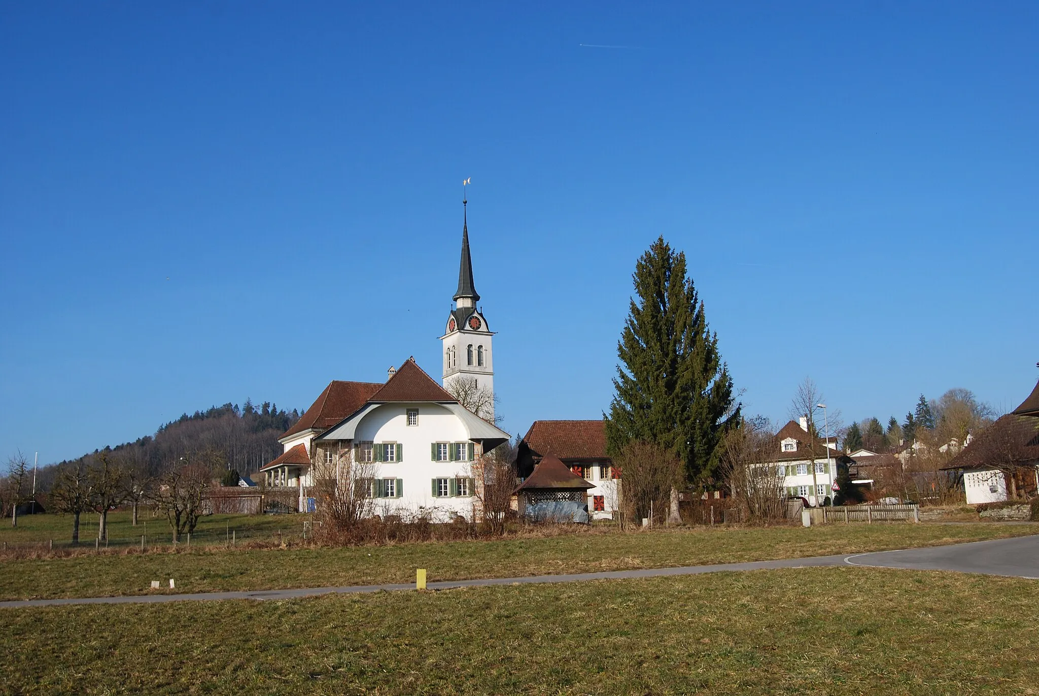 Photo showing: Protestant Church of Madiswil, canton of Bern, Switzerland