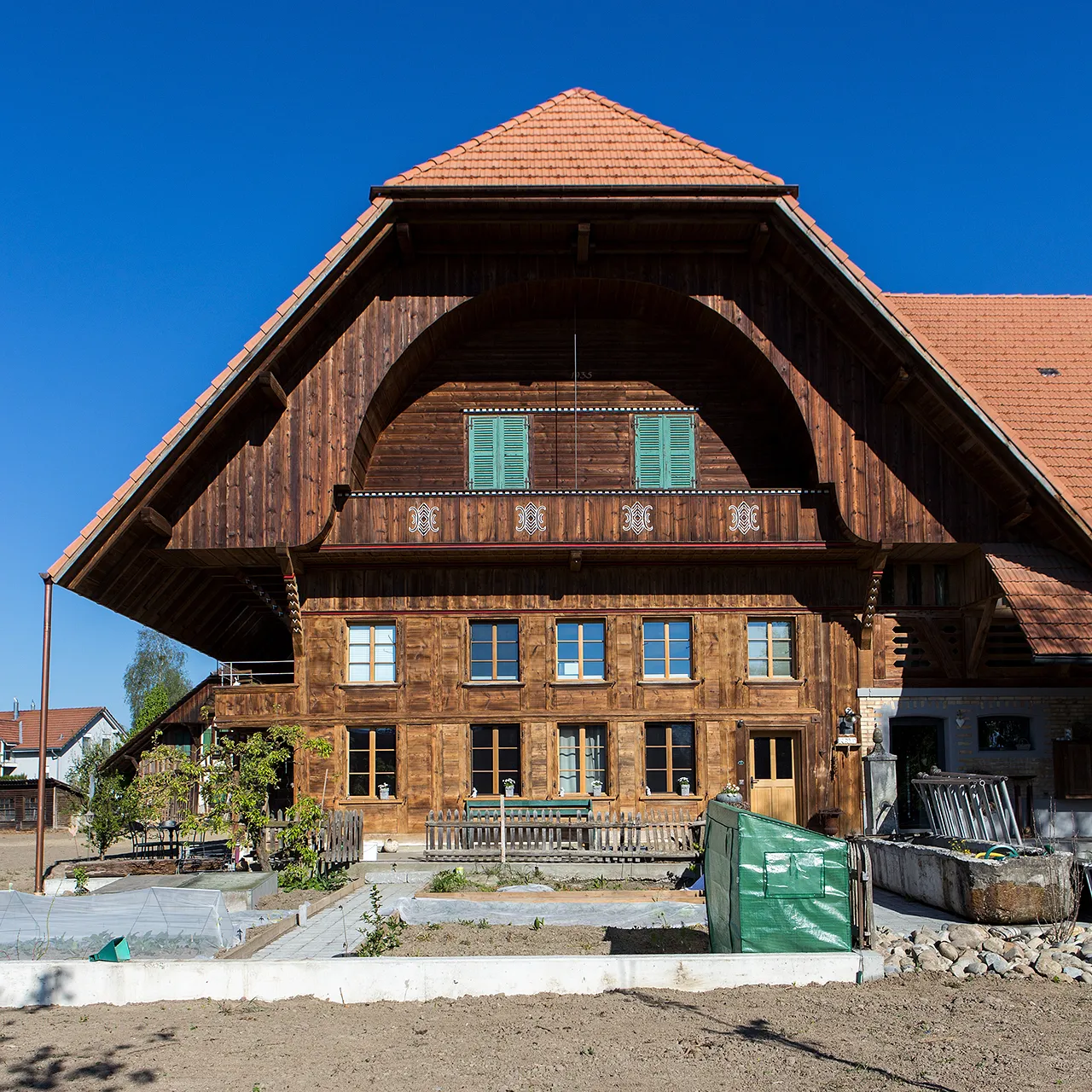 Photo showing: Schützenswertes Bauernhaus in Iffwil (BE)