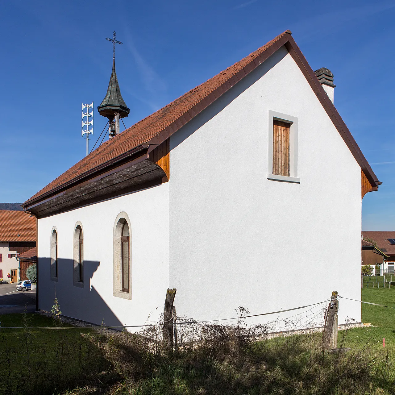 Photo showing: Kulturzentrum von Rossemaison (JU) - alte Kapelle Notre-Dame de la Salette