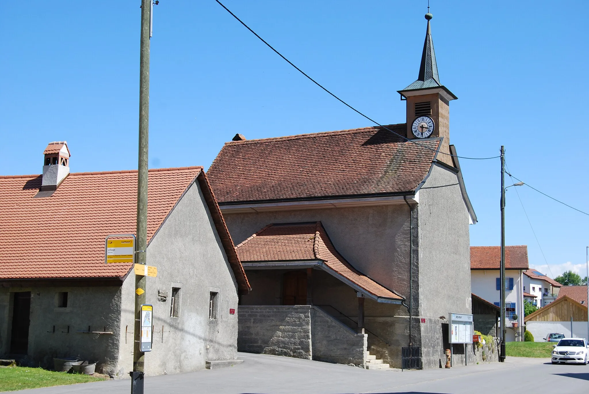 Photo showing: Church of Rovray, canton of Vaud, Switzerland